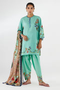 Sana Safinaz | Luxury Pret | Muzlin Khaddar Suit FW25MUZ004BP3 - House Of Hania