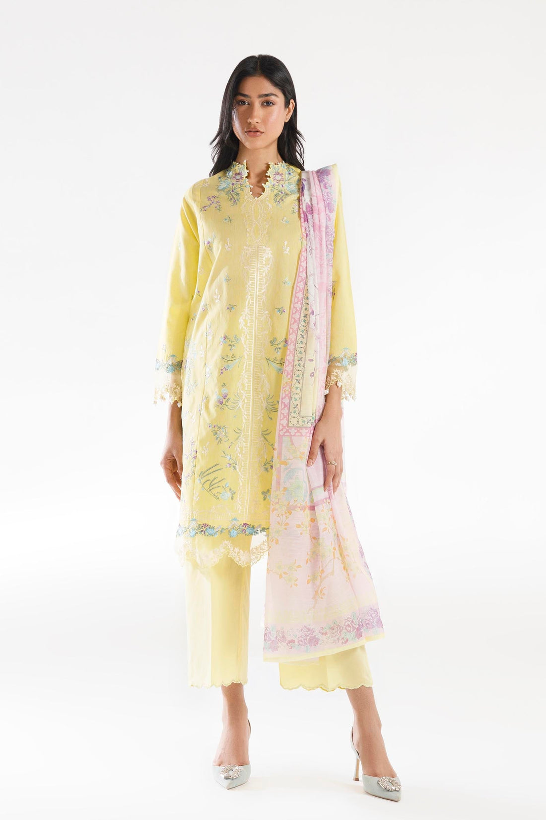 Sana Safinaz | Luxury Pret | Muzlin Lawn Suit SC26MUZ111BP3 - House Of Hania
