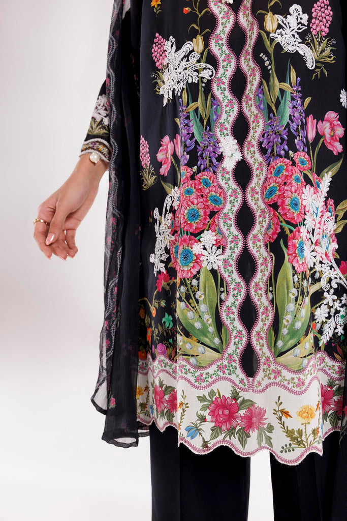 Sana Safinaz | Luxury Pret | Muzlin Lawn Suit SC26MUZ201AP3 - House Of Hania