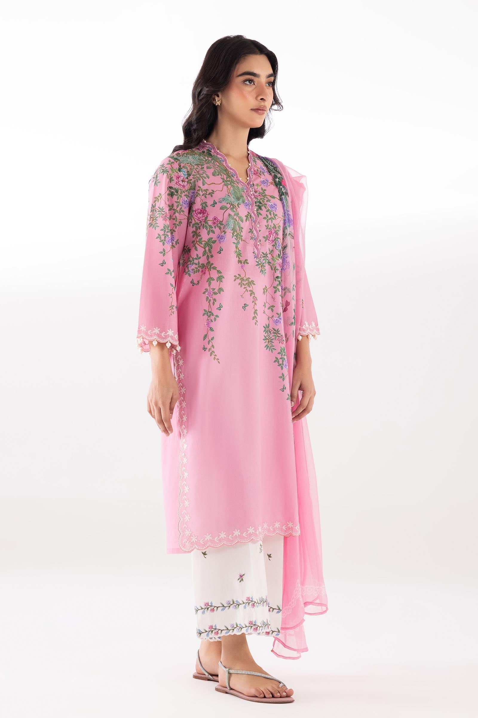 Sana Safinaz | Luxury Pret | Muzlin Lawn Suit SC26MUZ202AP3 - House Of Hania