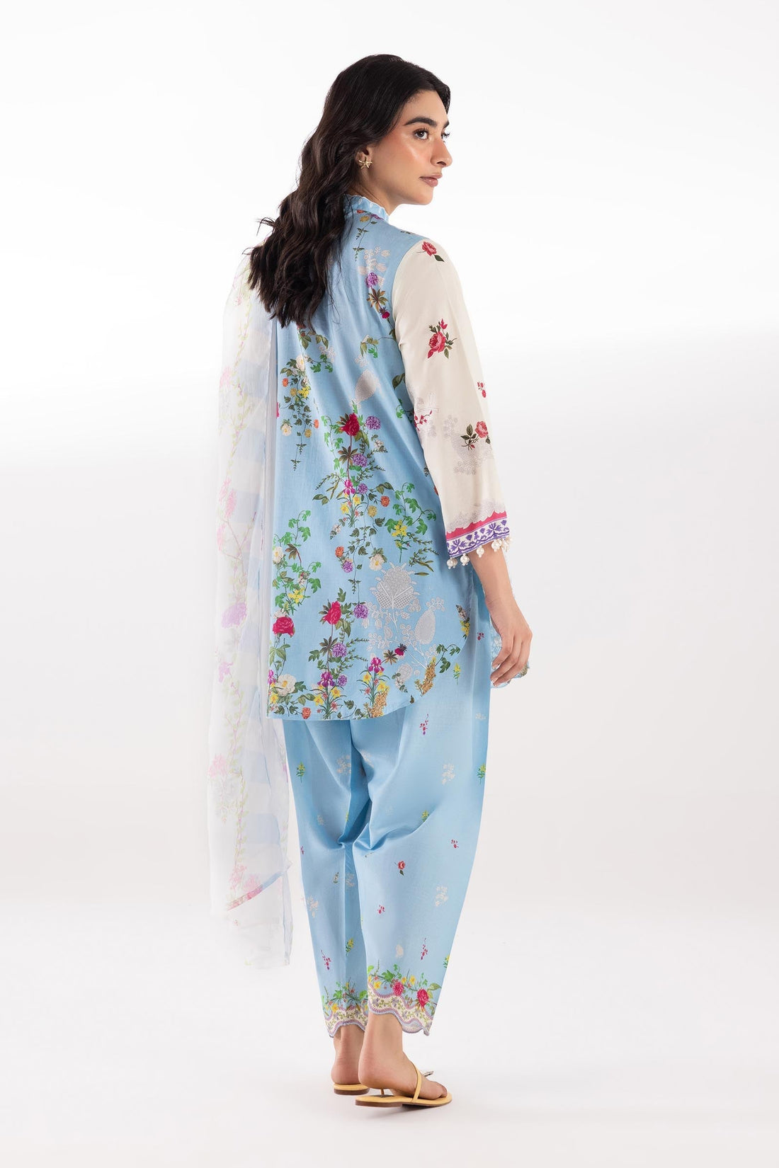 Sana Safinaz | Luxury Pret | Muzlin Lawn Suit SC26MUZ203BP3 - House Of Hania