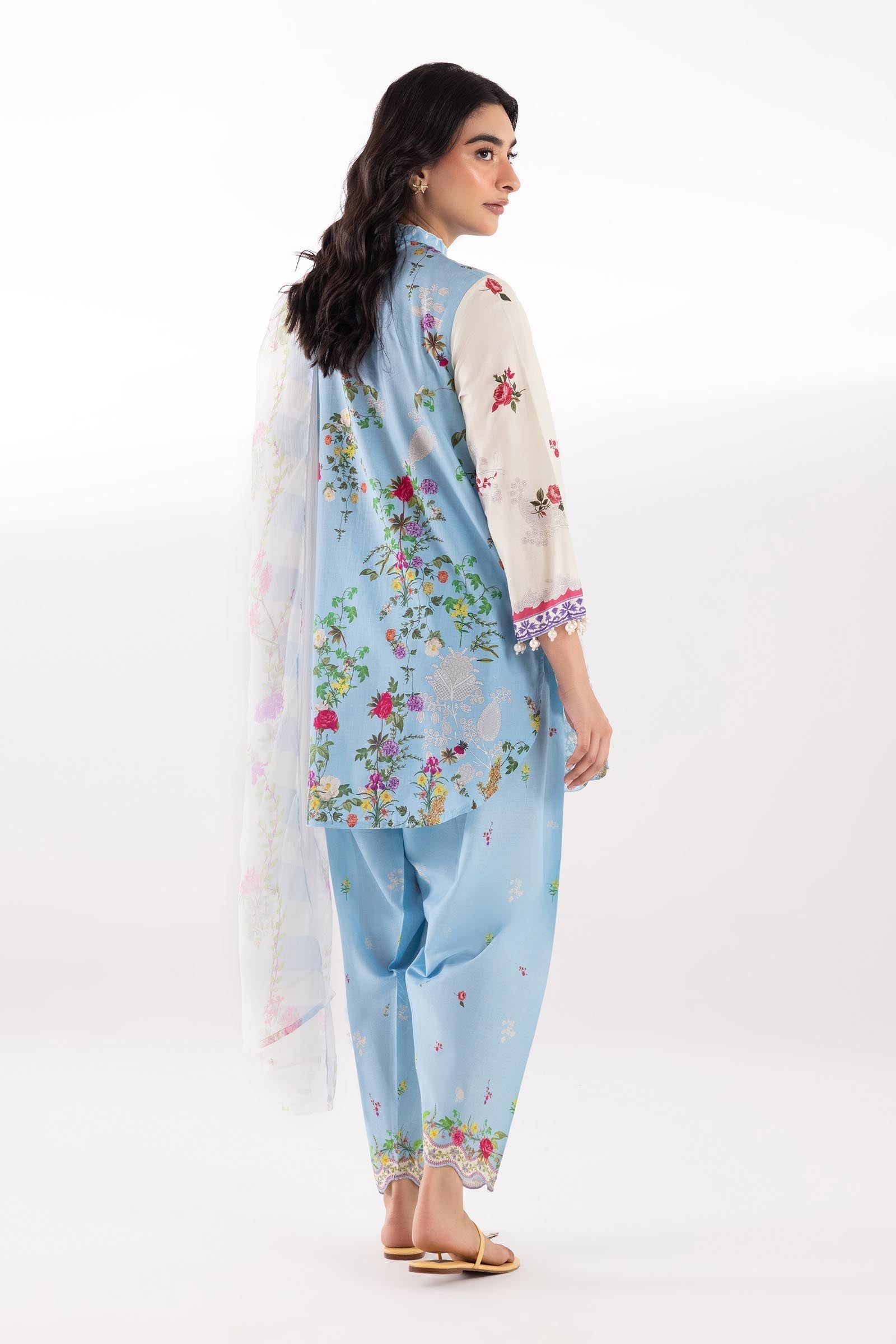 Sana Safinaz | Luxury Pret | Muzlin Lawn Suit SC26MUZ203BP3 - House Of Hania