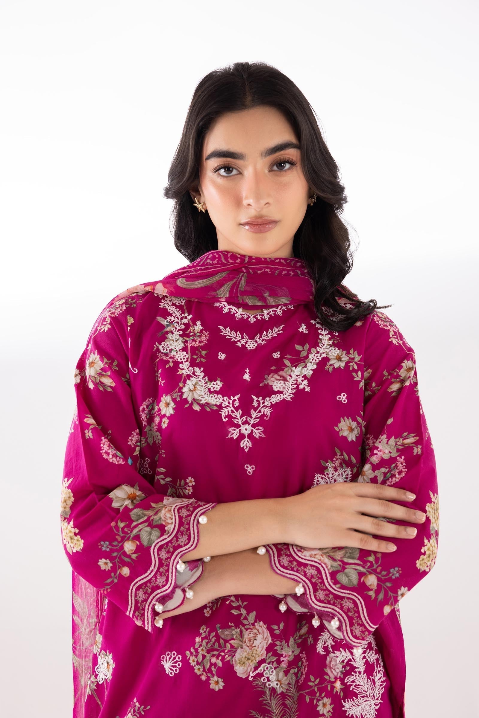 Sana Safinaz | Luxury Pret | Muzlin Lawn Suit SC26MUZ208AP3 - House Of Hania