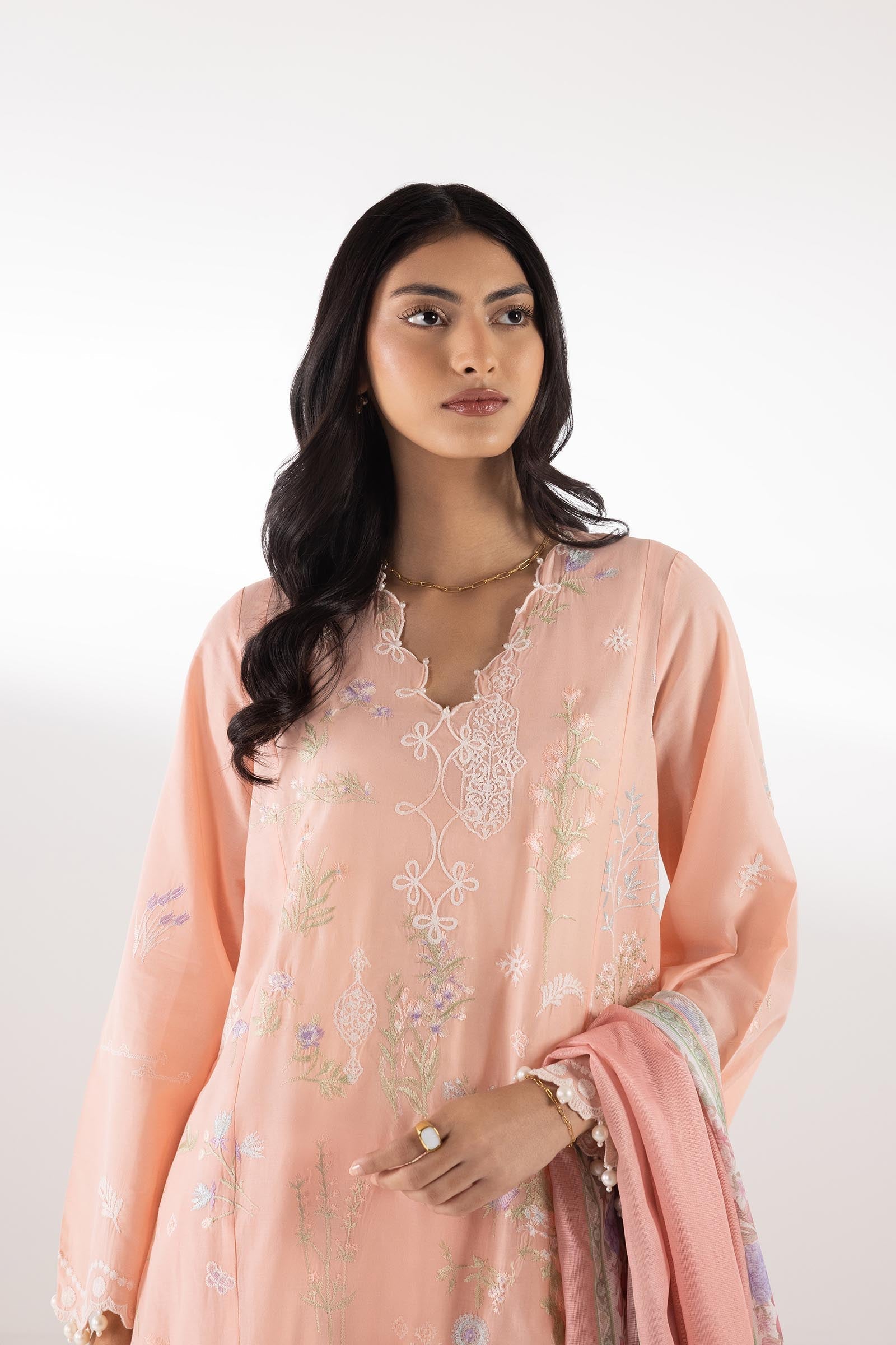 Sana Safinaz | Luxury Pret | Muzlin Lawn Suit SC26MUZ210BP3 - House Of Hania