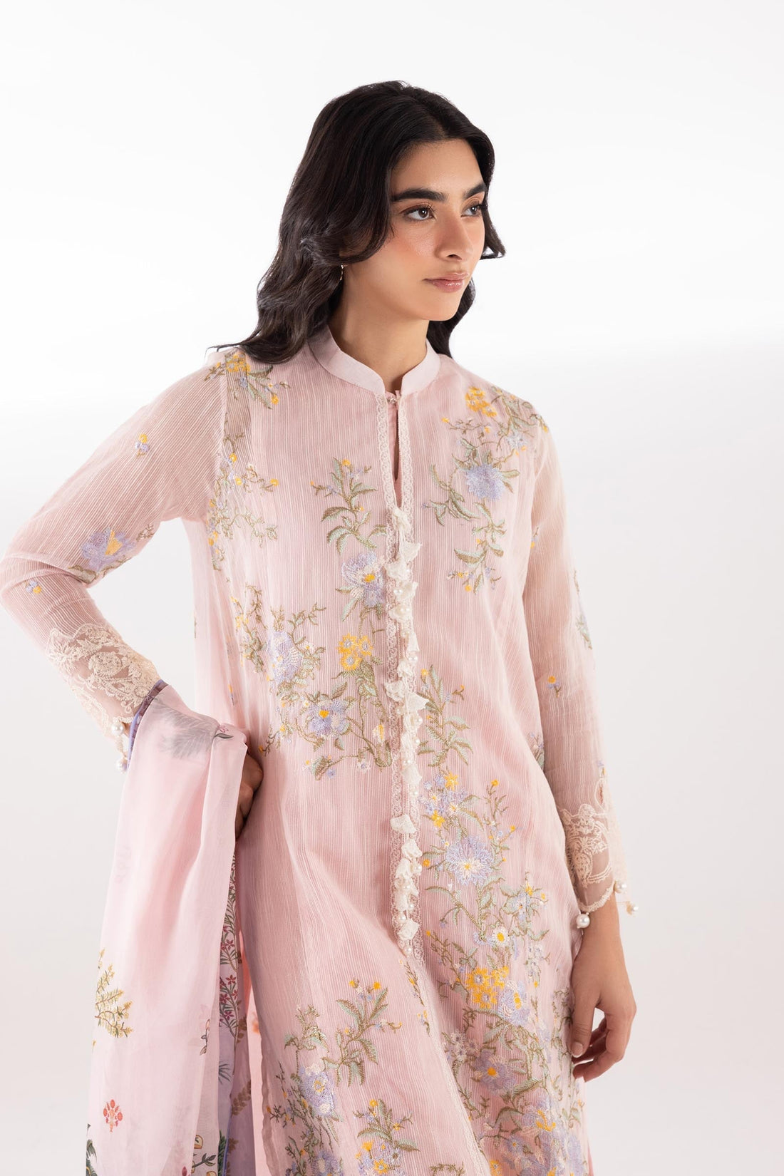 Sana Safinaz | Luxury Pret | Muzlin Lawn Suit SC26MUZ213BP3 - House Of Hania