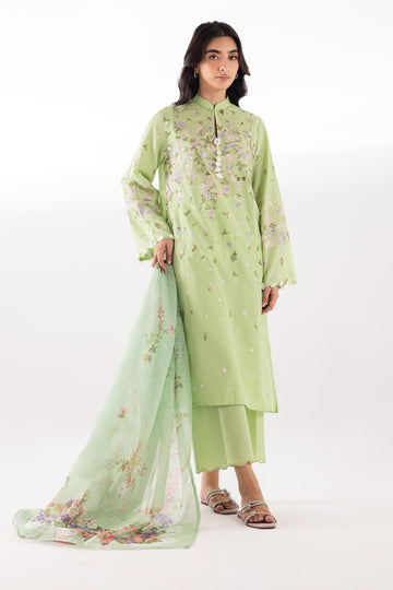 Sana Safinaz | Luxury Pret | Muzlin Lawn Suit SC26MUZ215BP3 - House Of Hania