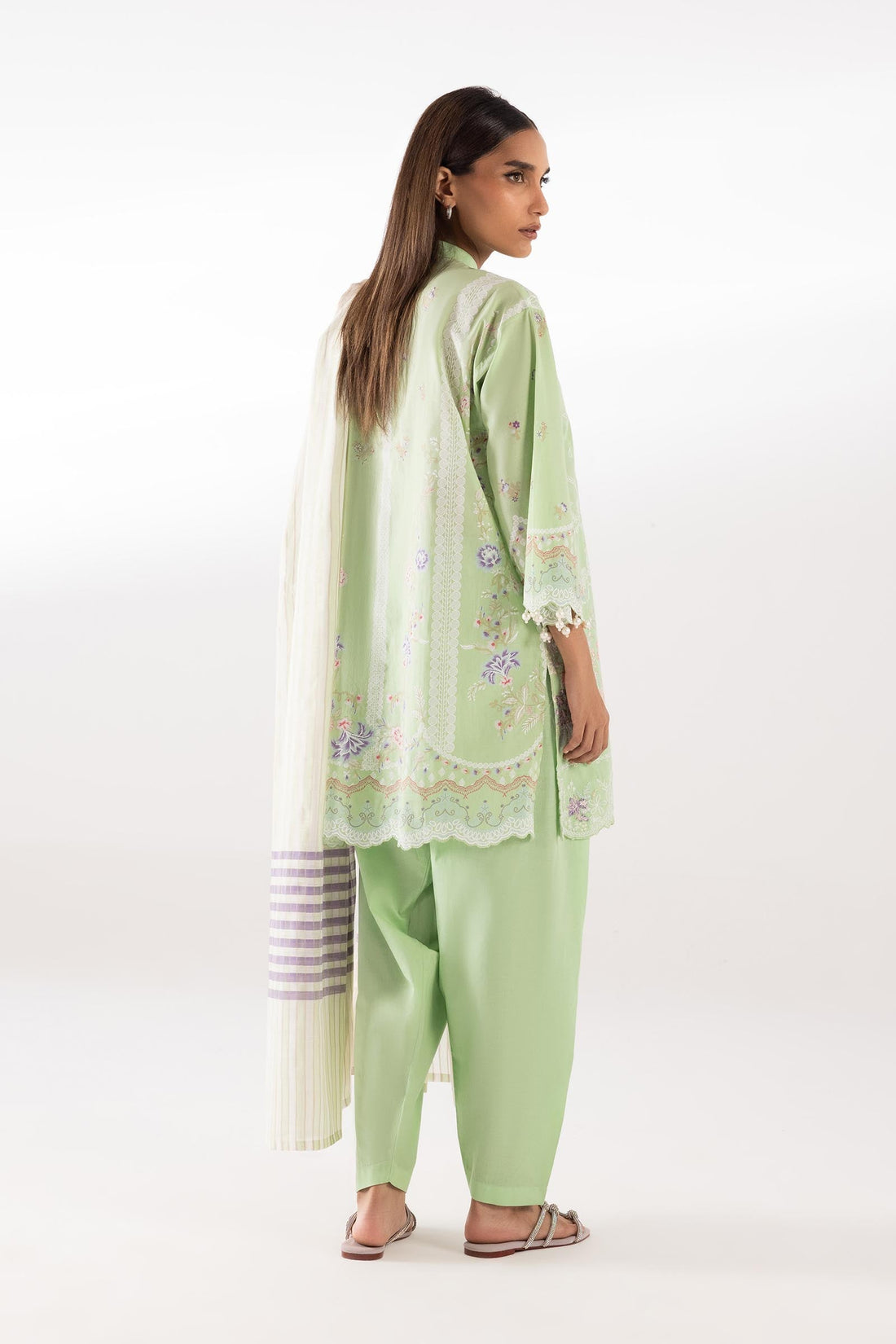Sana Safinaz | Luxury Pret | Muzlin Lawn Suit SC26MUZ217AP3 - House Of Hania