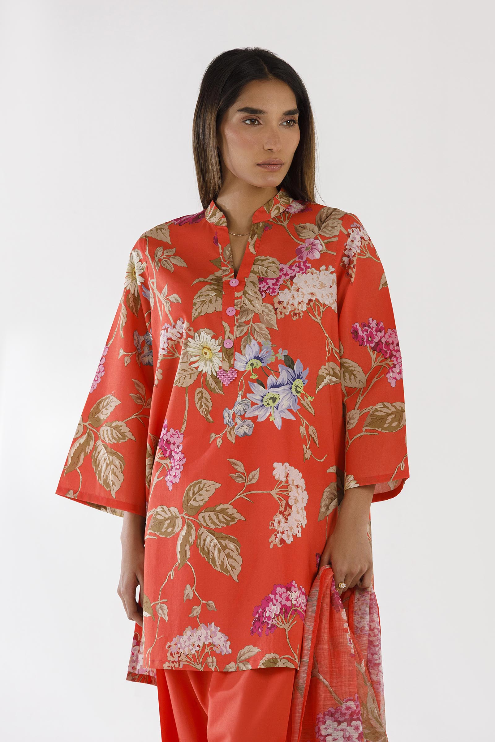 Sana Safinaz | Luxury Pret | Muzlin Lawn Suit SS26MHY102AP3 - House Of Hania