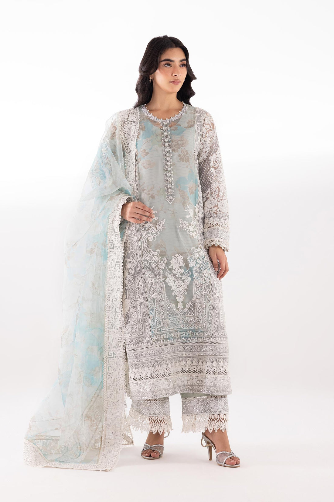 Sana Safinaz | Luxury Pret | Raw Silk Suit SC26EXE121P3 - House Of Hania