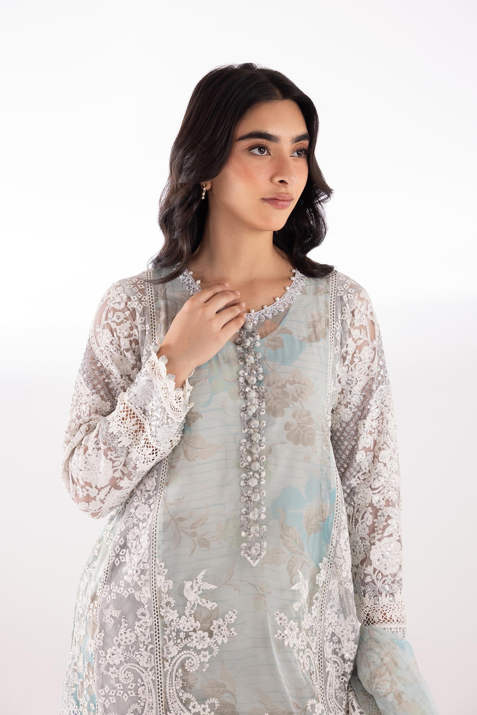Sana Safinaz | Luxury Pret | Raw Silk Suit SC26EXE121P3 - House Of Hania