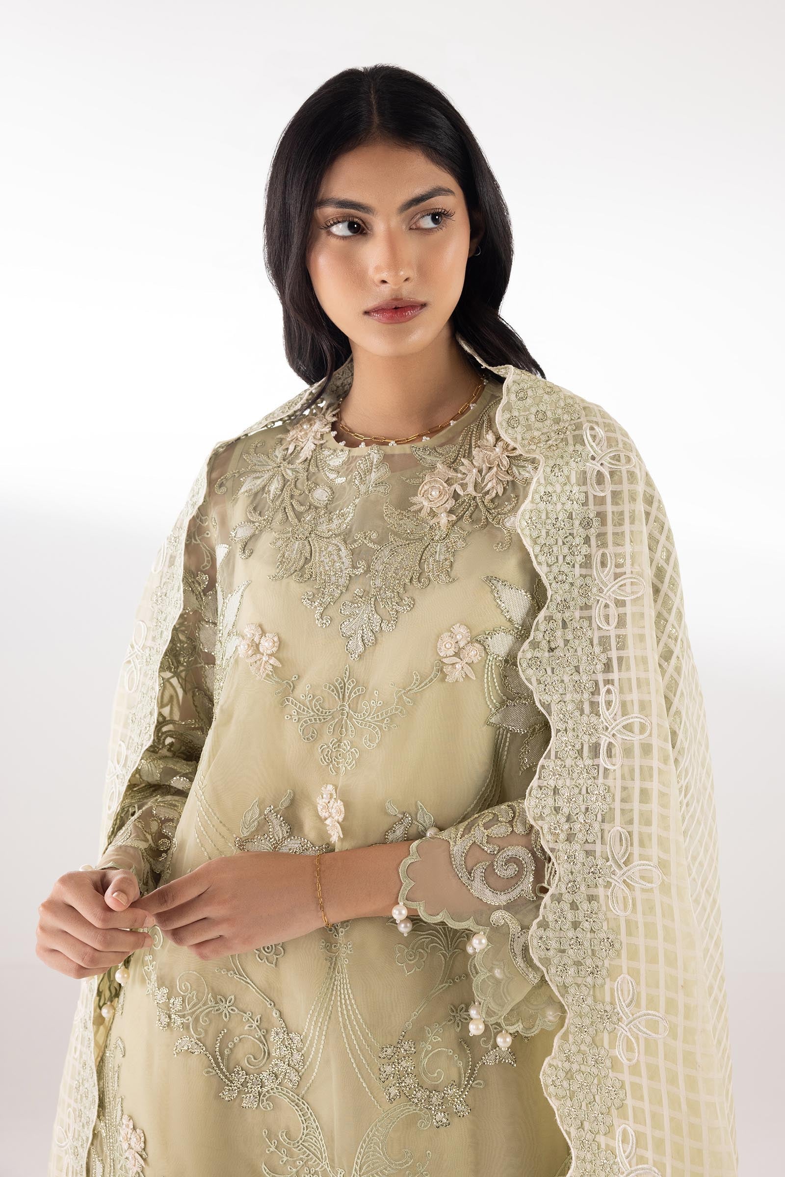Sana Safinaz | Luxury Pret | Raw Silk Suit SC26EXE140P3 - House Of Hania