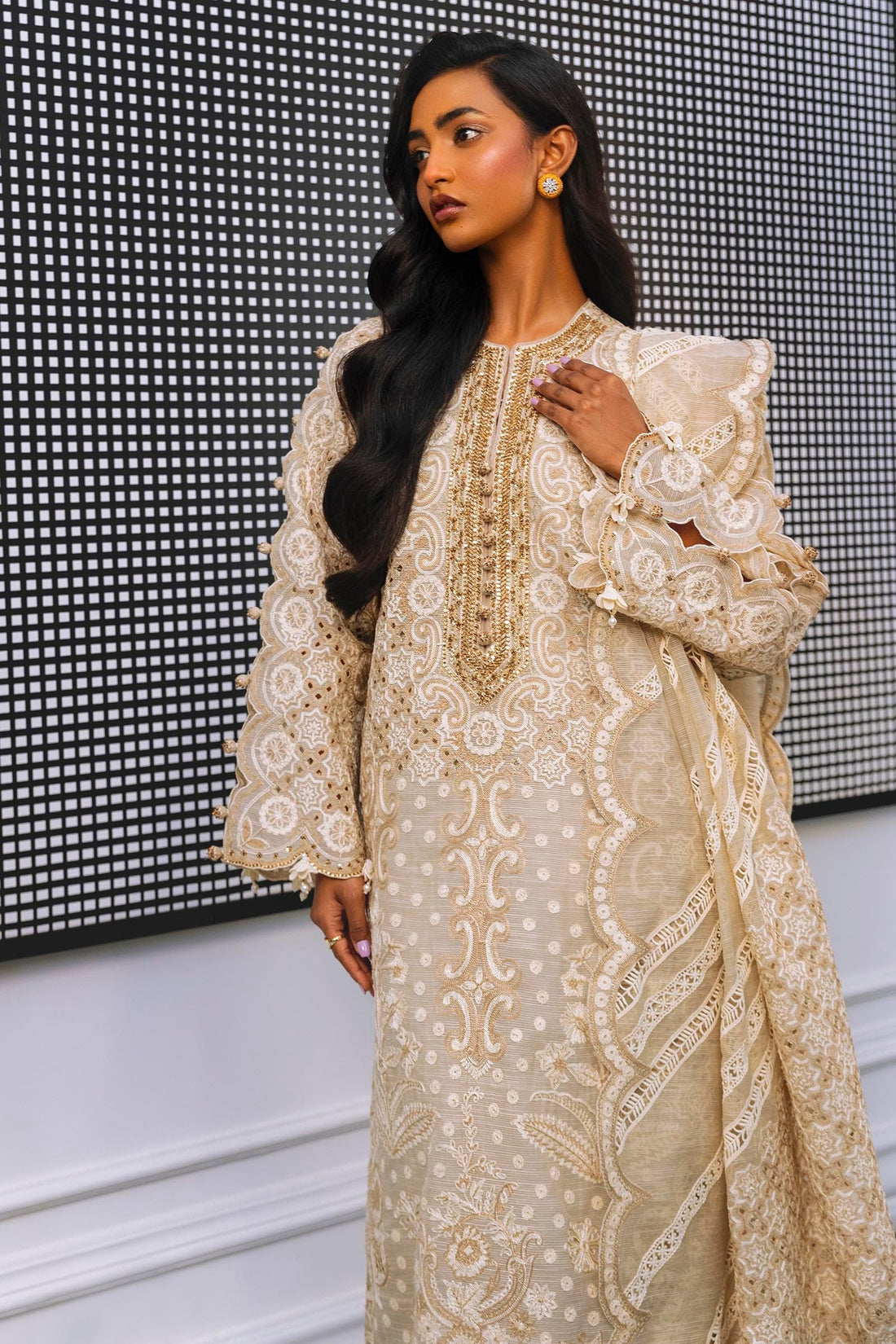 Sana Safinaz | Luxury Pret |  SS24FOR202P3 - House Of Hania