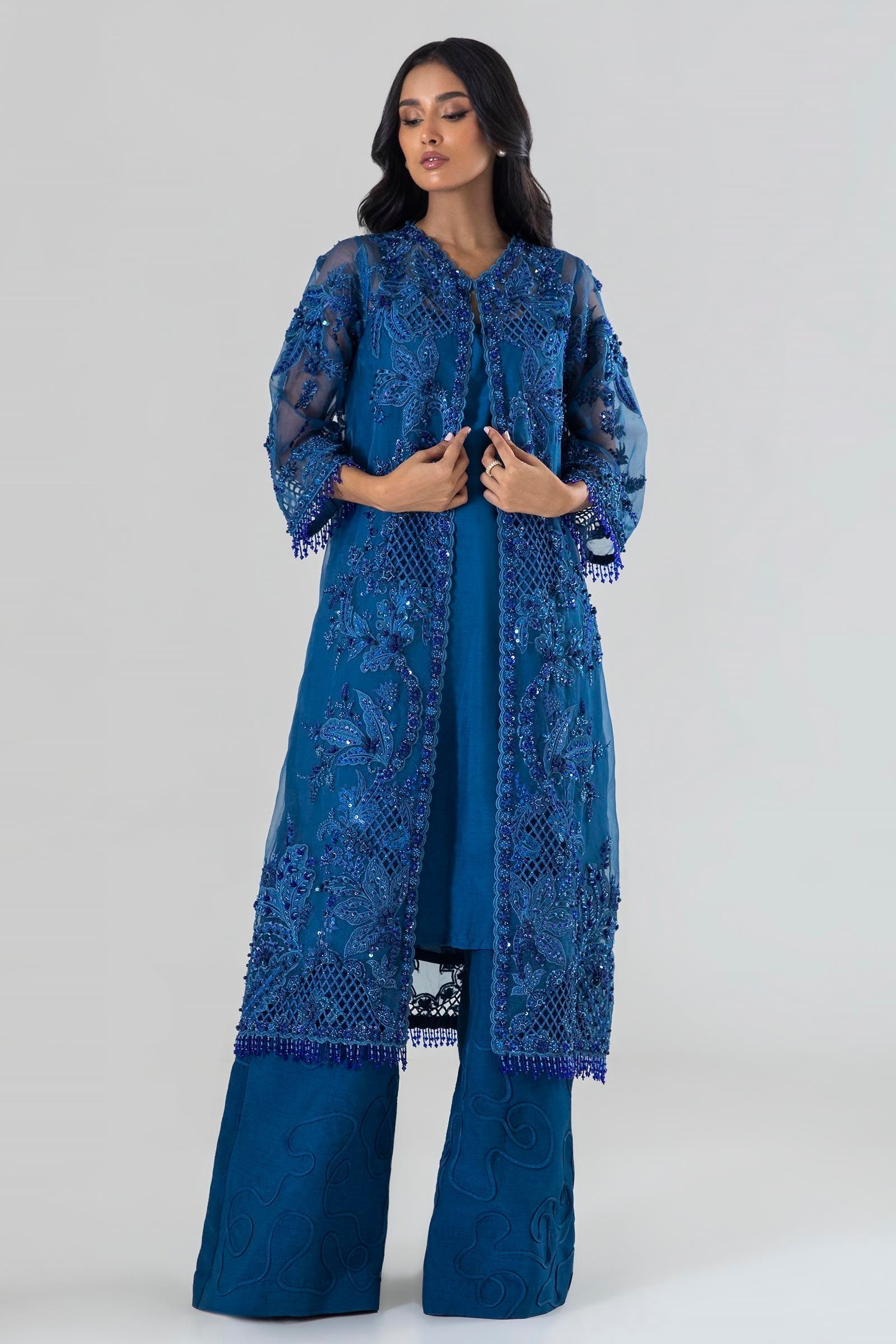 Sana Safinaz | Luxury Pret |  SS24FOR218P2T - House Of Hania