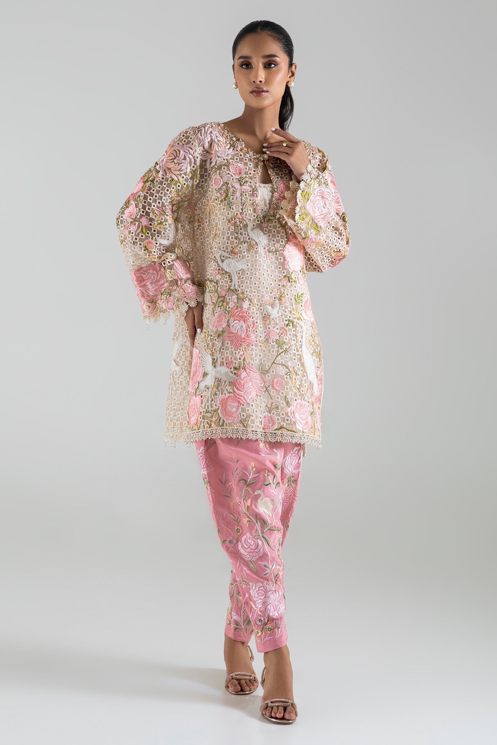 Sana Safinaz | Luxury Pret | SS24FOR223P2T - House Of Hania