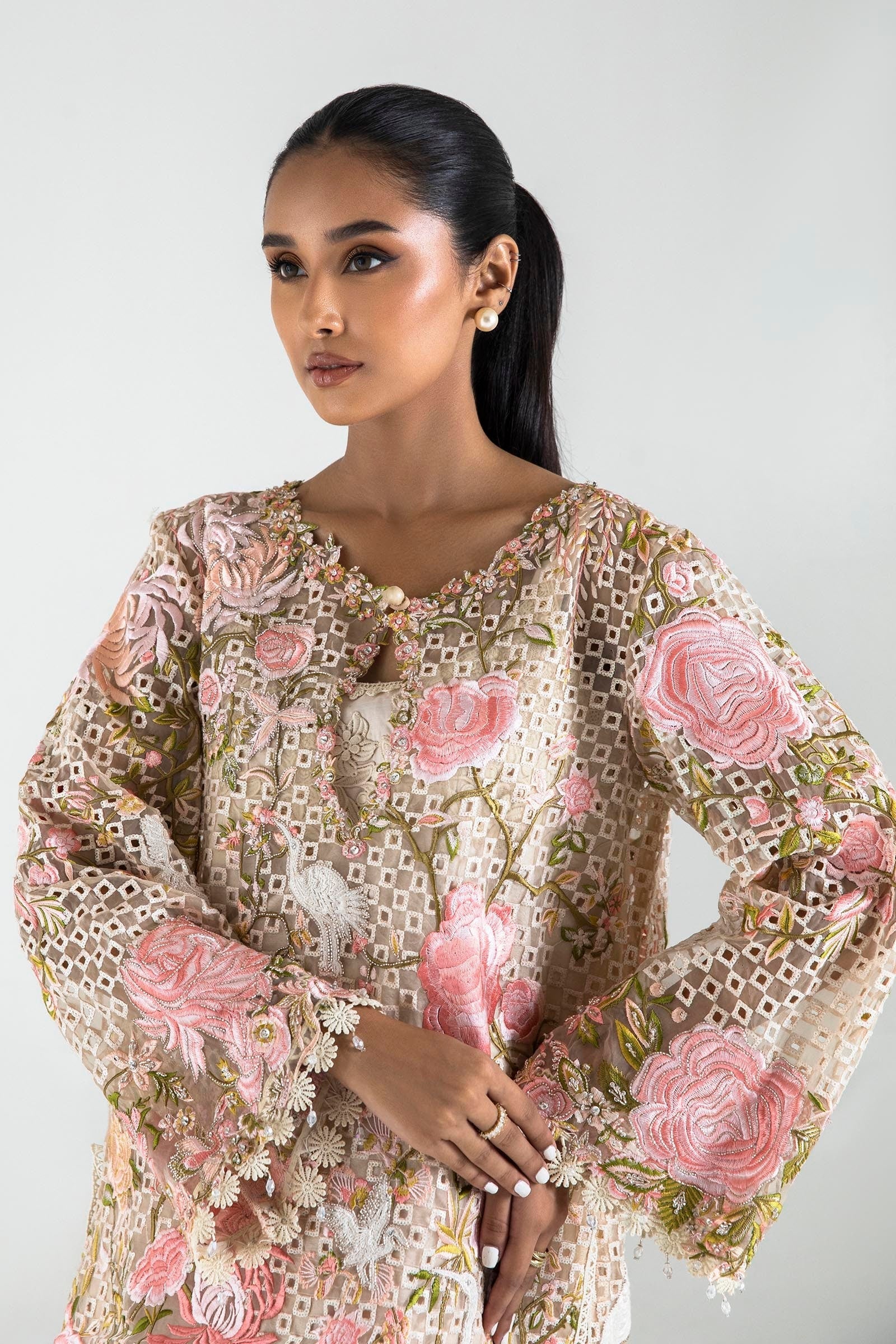 Sana Safinaz | Luxury Pret | SS24FOR223P2T - House Of Hania