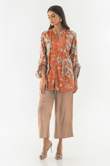 Sana Safinaz | Luxury Pret |  SS24FOR228P2T - House Of Hania