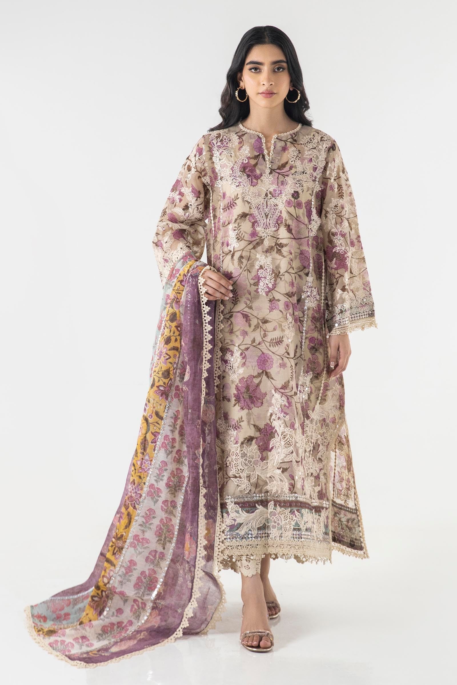 Sana Safinaz | Luxury Pret |  SS24FOR233P3 - House Of Hania
