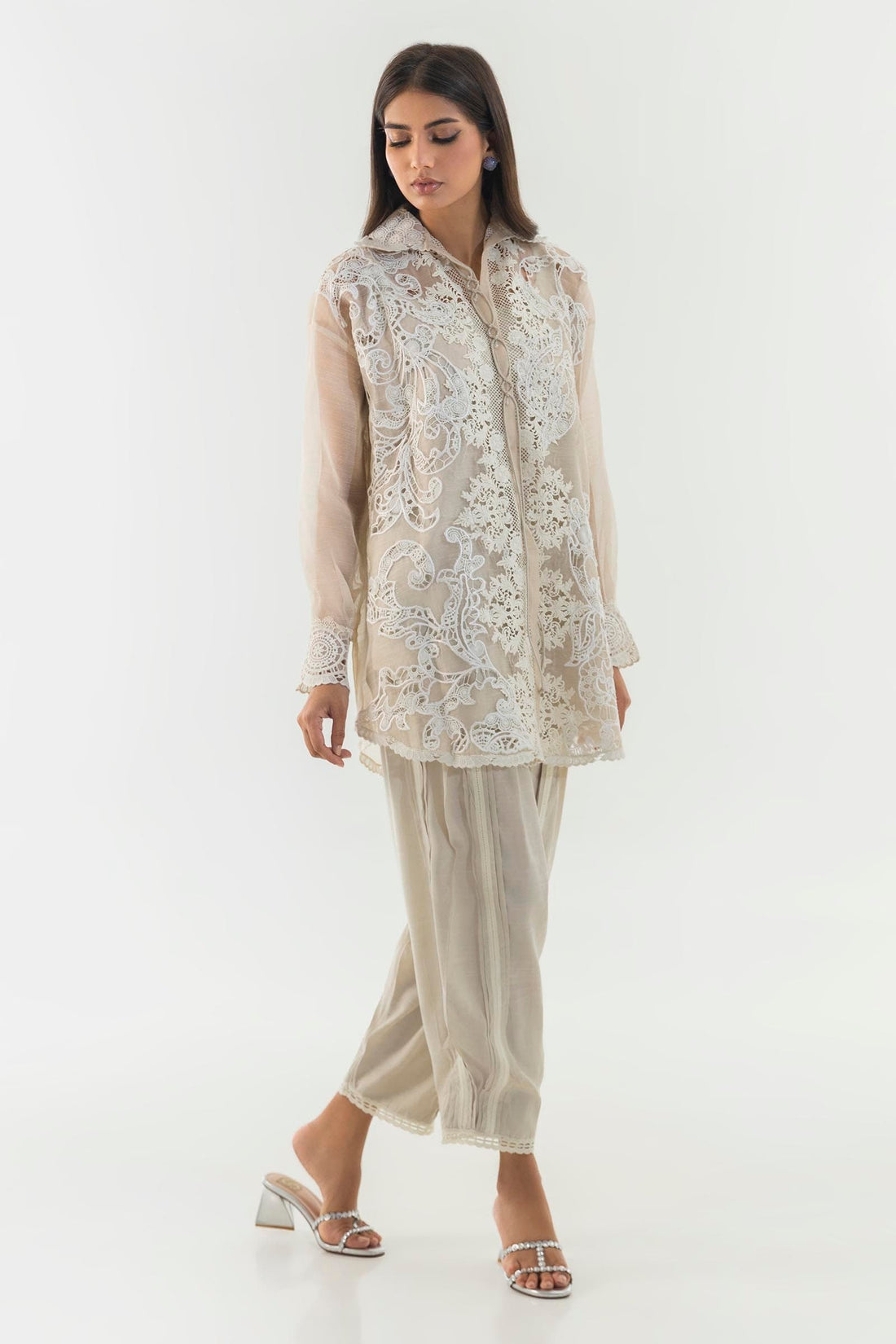 Sana Safinaz | Luxury Pret |  SS24FOR242P2T - House Of Hania