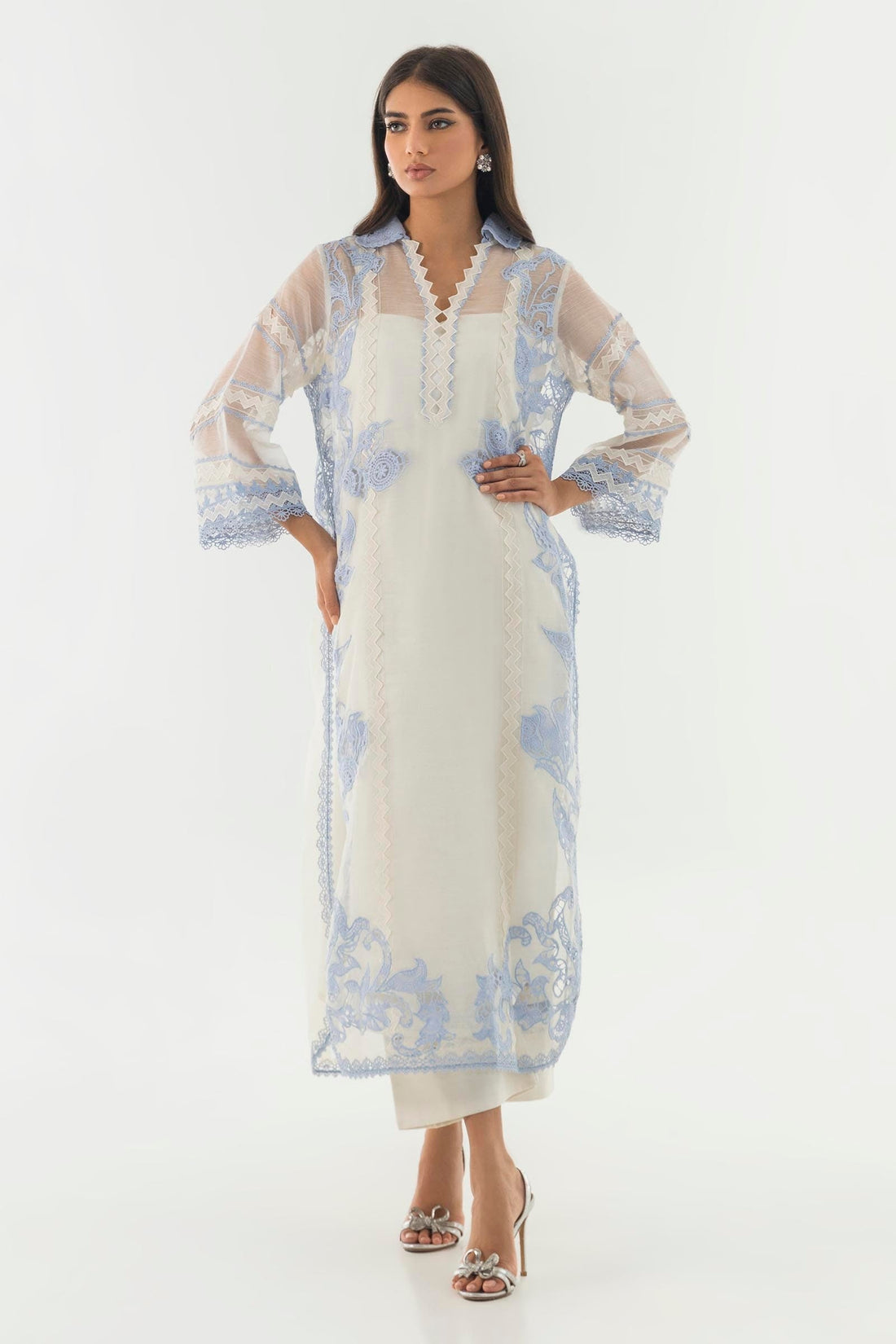 Sana Safinaz | Luxury Pret |  SS24FOR243P2T - House Of Hania