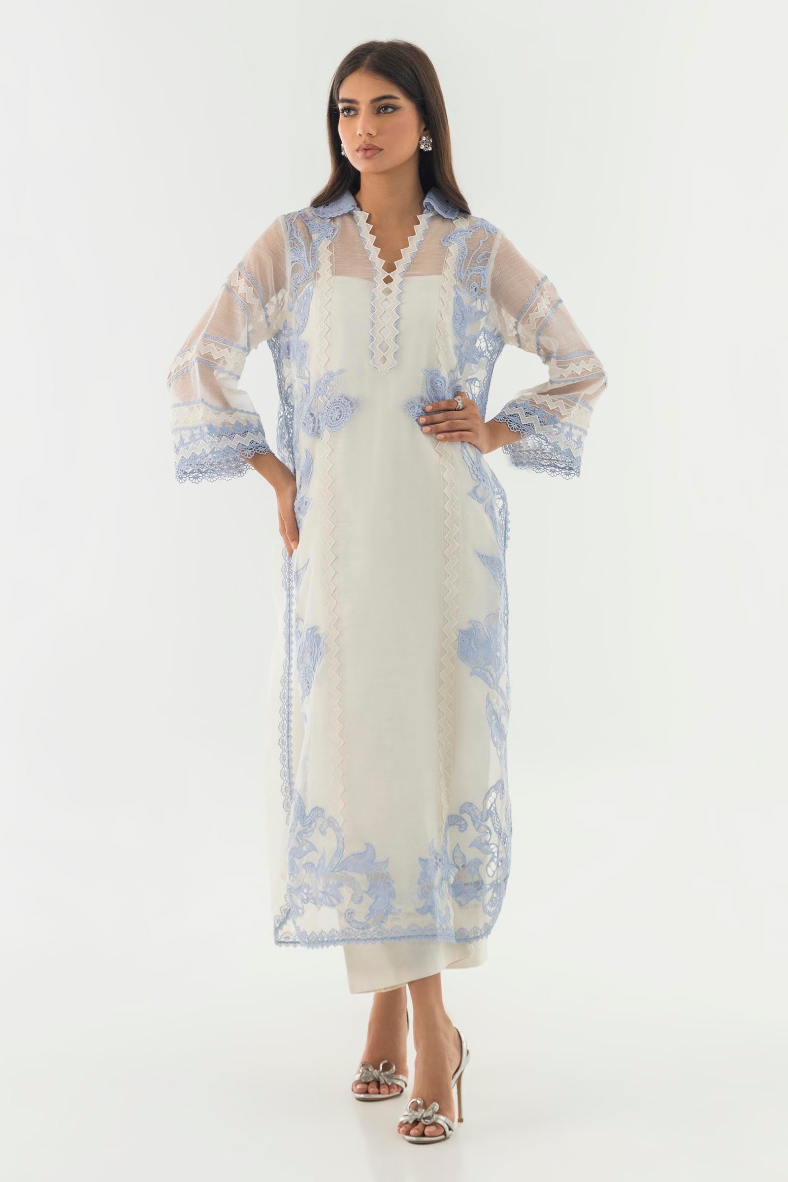 Sana Safinaz | Luxury Pret |  SS24FOR243P2T - House Of Hania