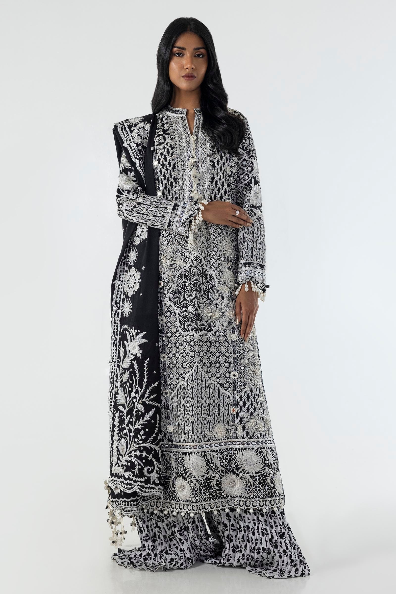 Sana Safinaz | Luxury Pret | SS24FOR263P3 - House Of Hania