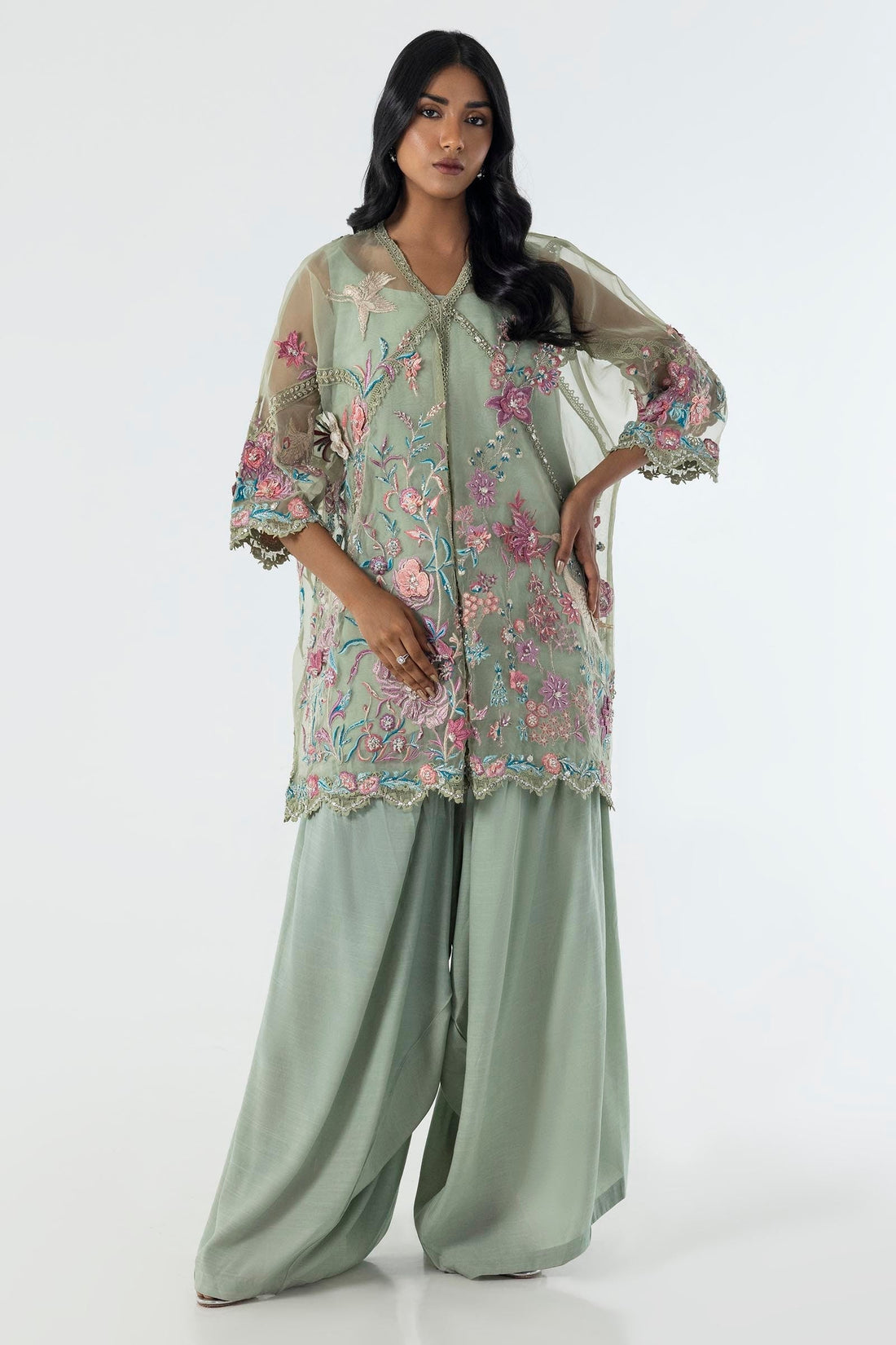 Sana Safinaz | Luxury Pret |  SS24FOR271P2T - House Of Hania