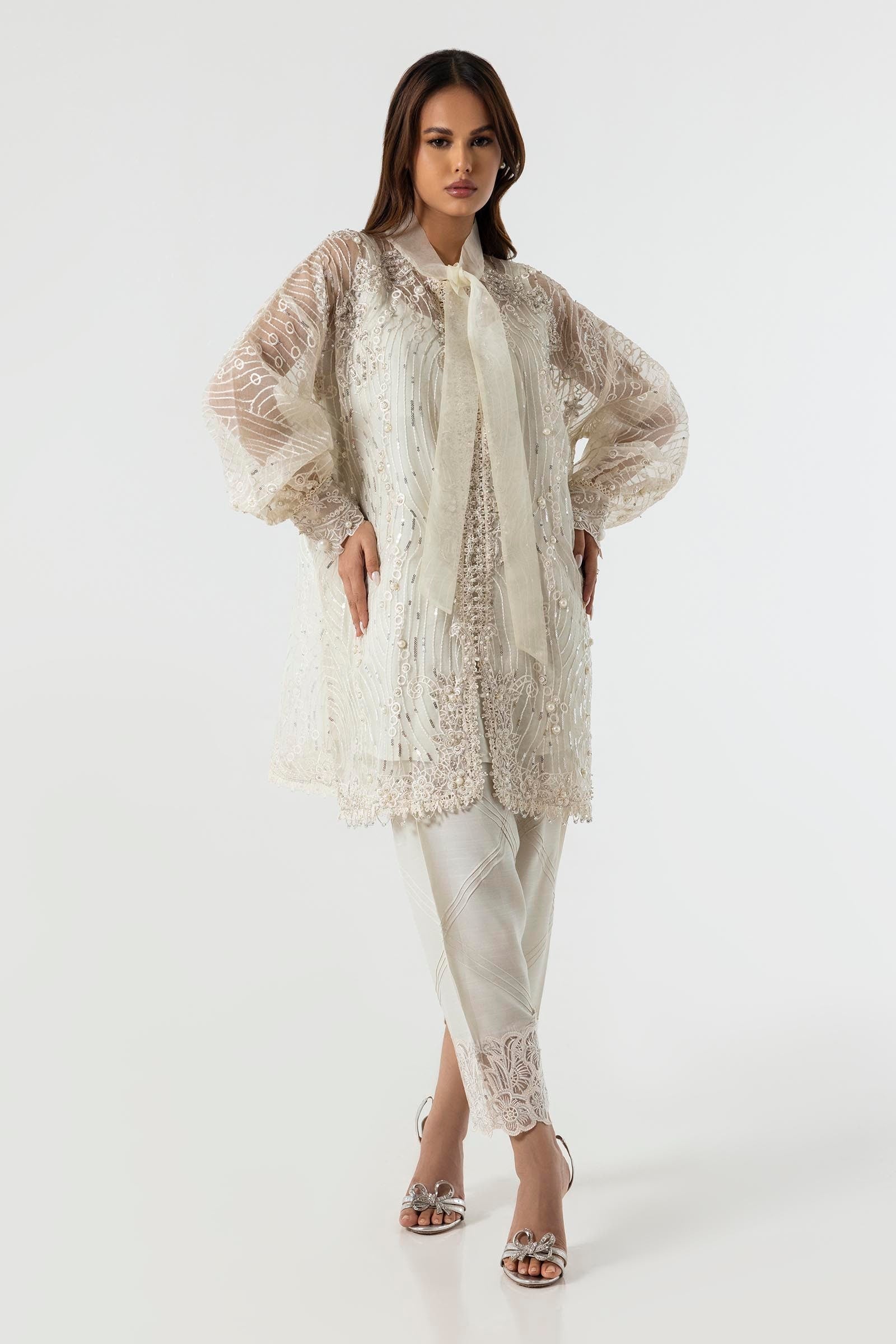 Sana Safinaz | Luxury Pret |  SS24FOR273P2T - House Of Hania