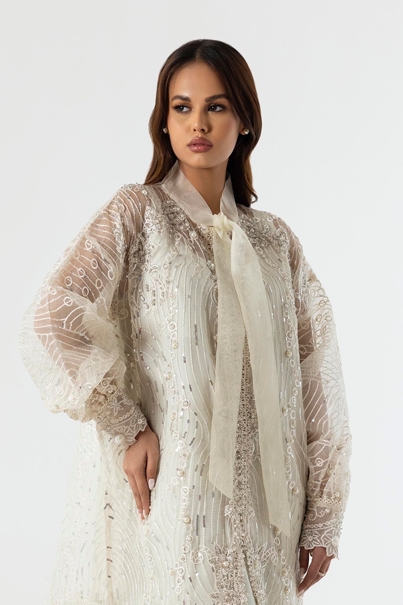 Sana Safinaz | Luxury Pret |  SS24FOR273P2T - House Of Hania