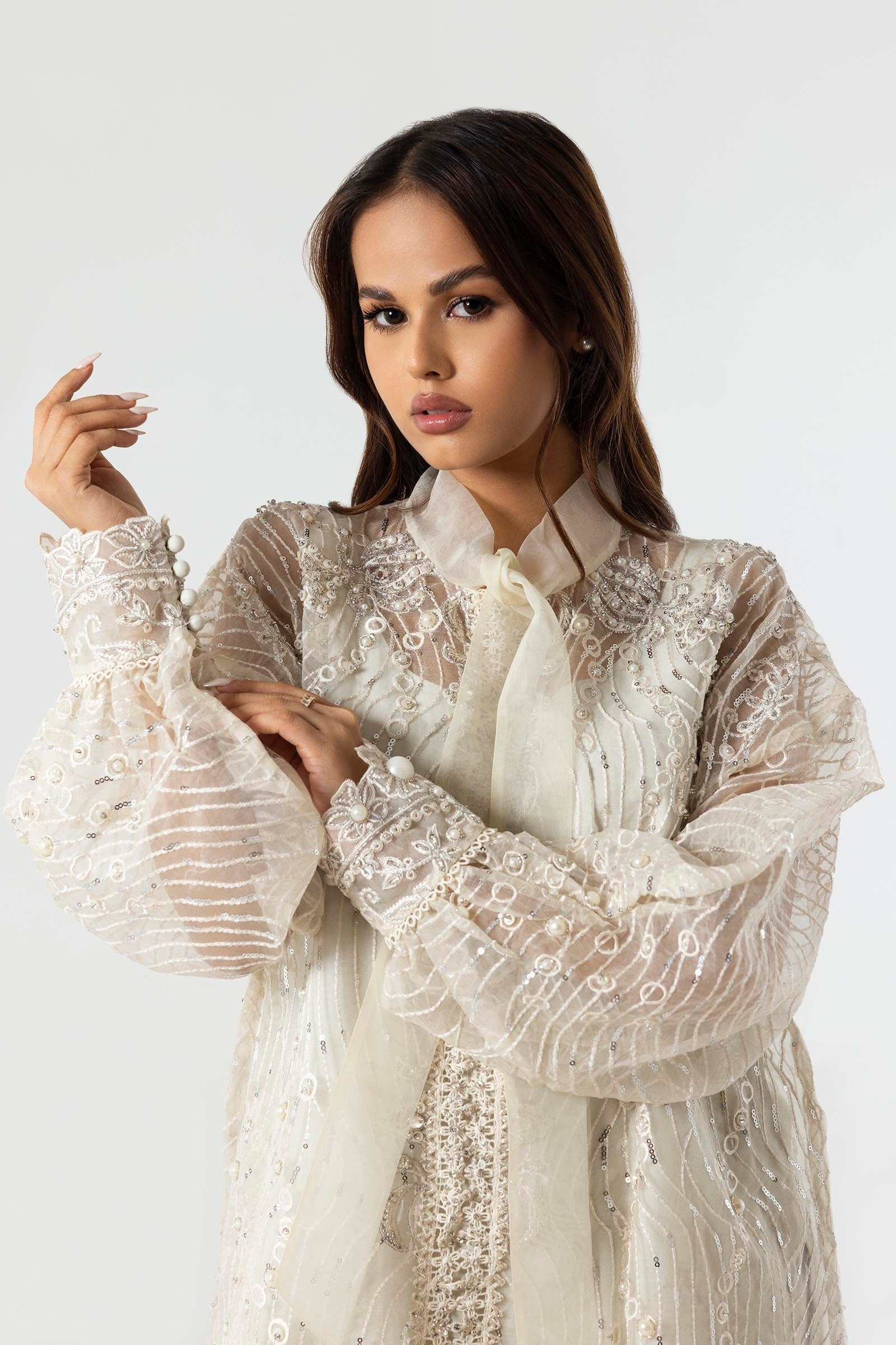 Sana Safinaz | Luxury Pret |  SS24FOR273P2T - House Of Hania
