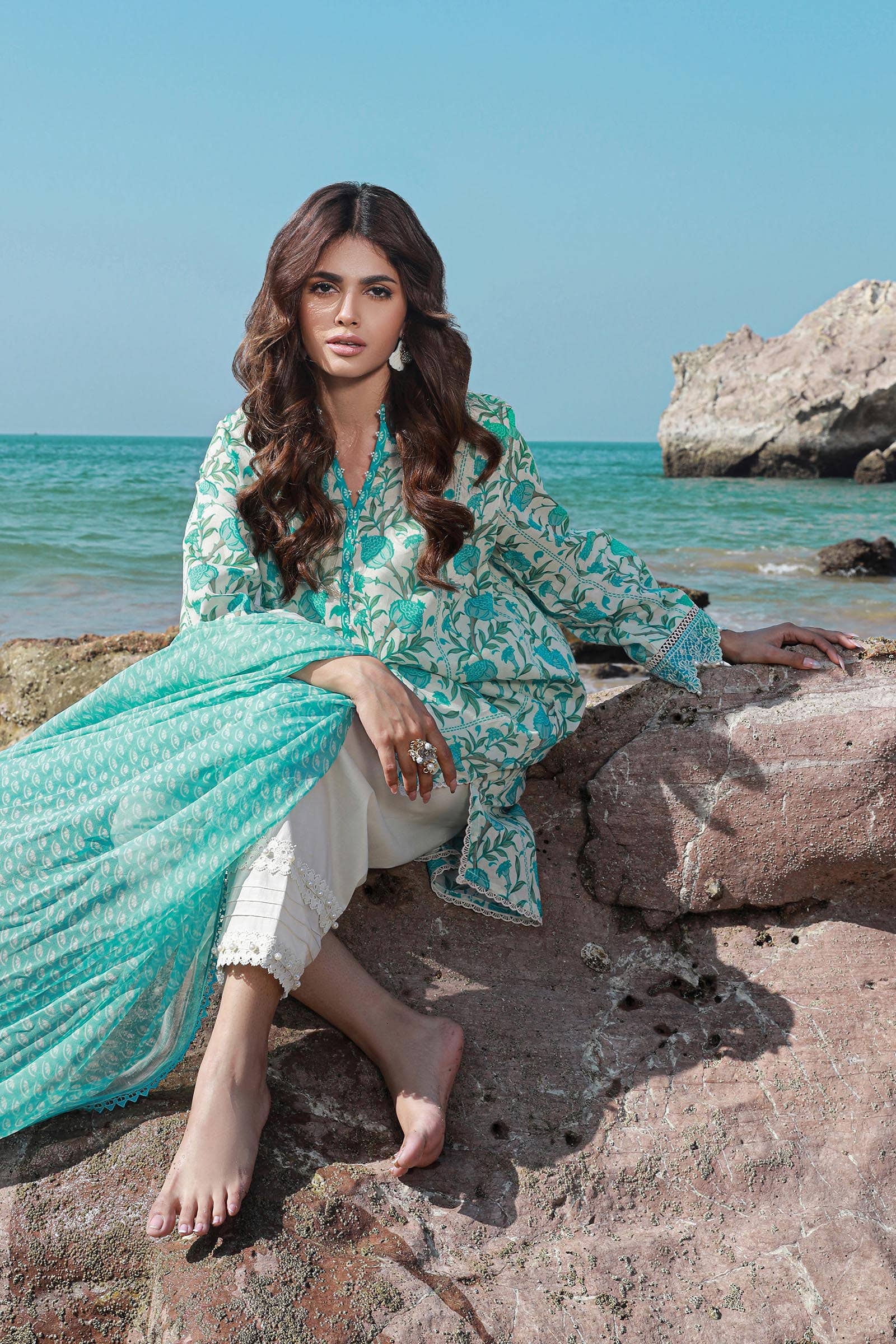 Sana Safinaz | Mahay Spring 24 | H241-002A-2BI - House Of Hania
