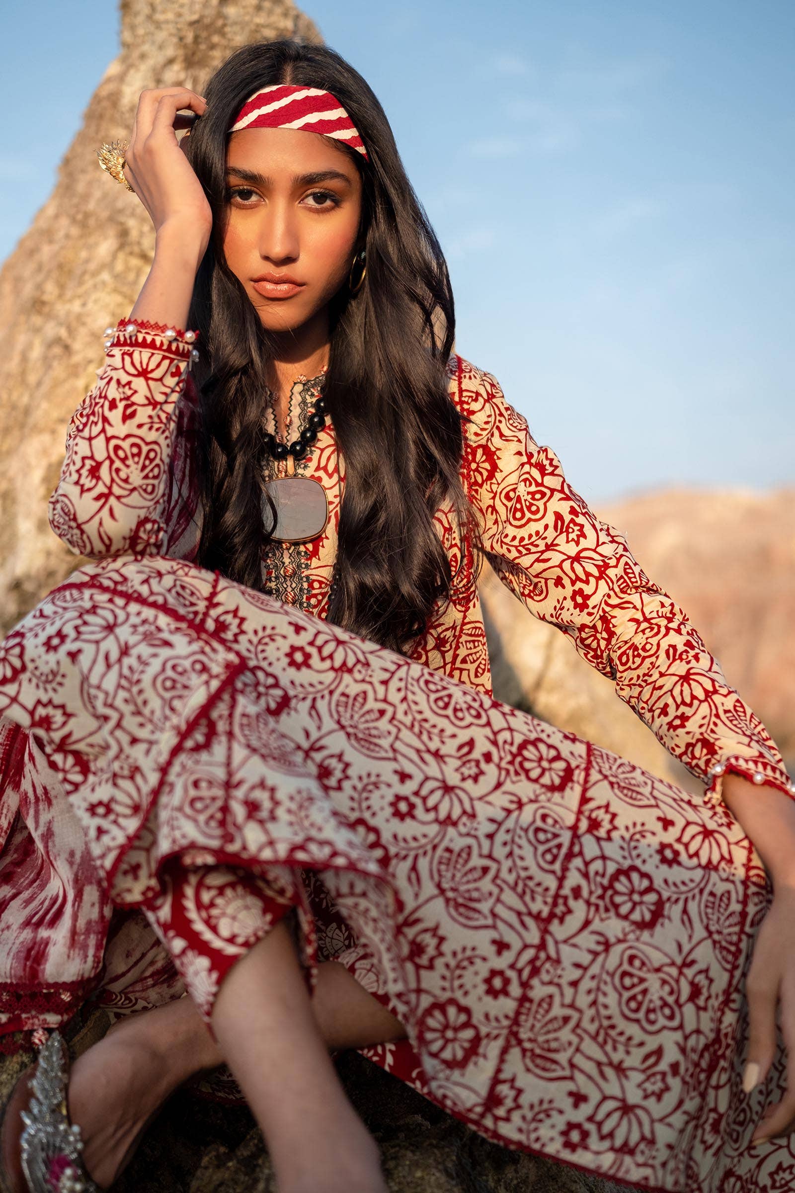 Sana Safinaz | Mahay Spring 24 | H241-008B-3CG - House Of Hania