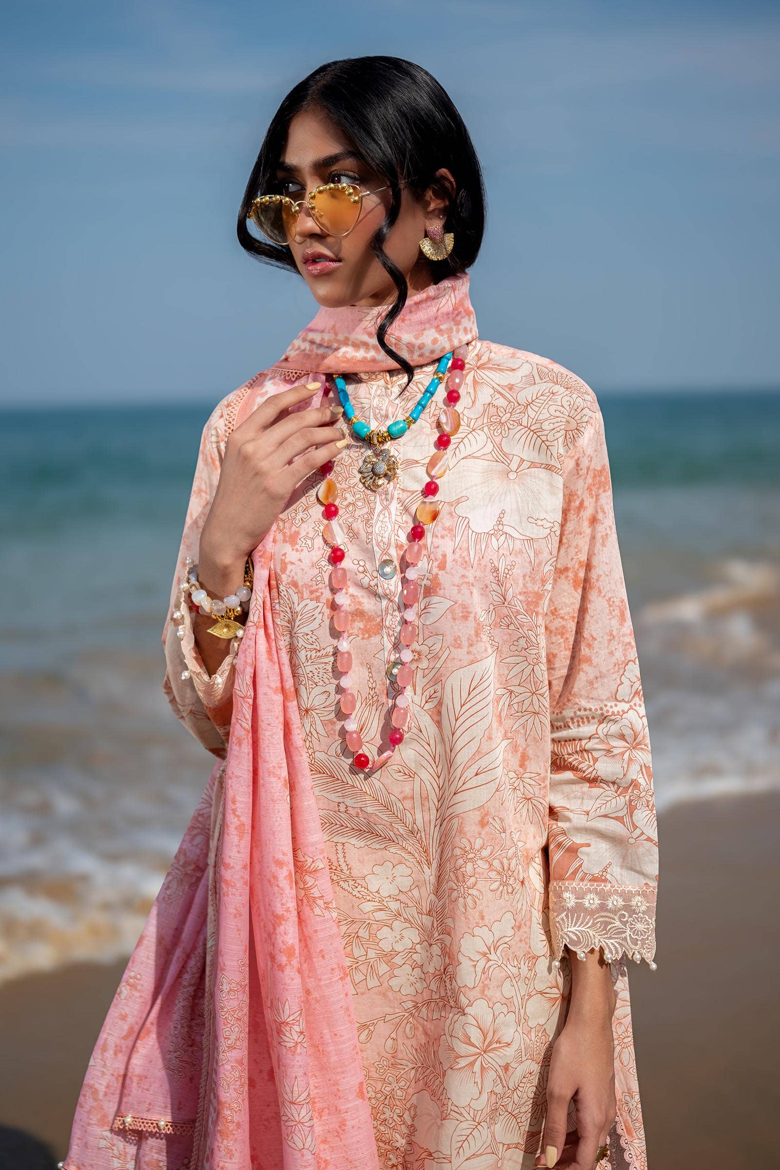 Sana Safinaz | Mahay Spring 24 | H241-009B-2DD - House Of Hania