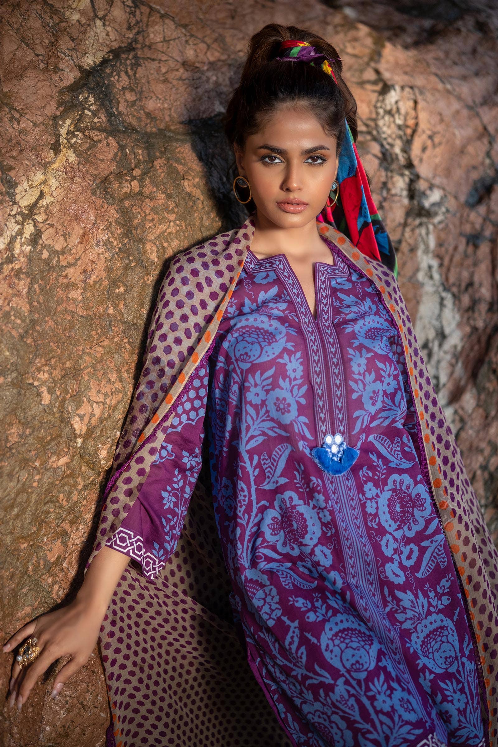 Sana Safinaz | Mahay Spring 24 | H241-010B-3CI - House Of Hania