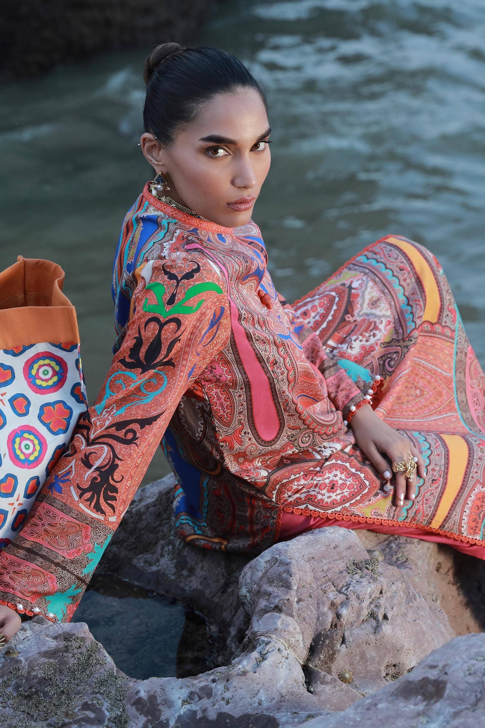Sana Safinaz | Mahay Spring 24 | H241-012A-2C - House Of Hania
