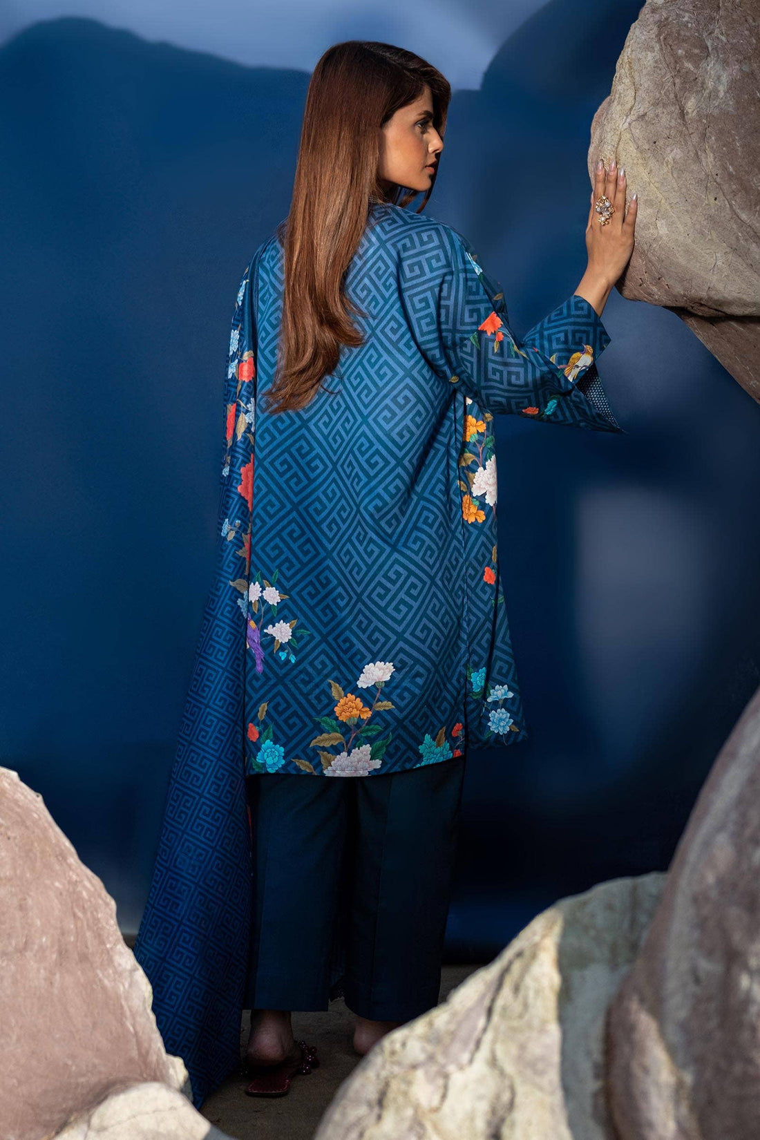 Sana Safinaz | Mahay Spring 24 | H241-013B-2BK - House Of Hania