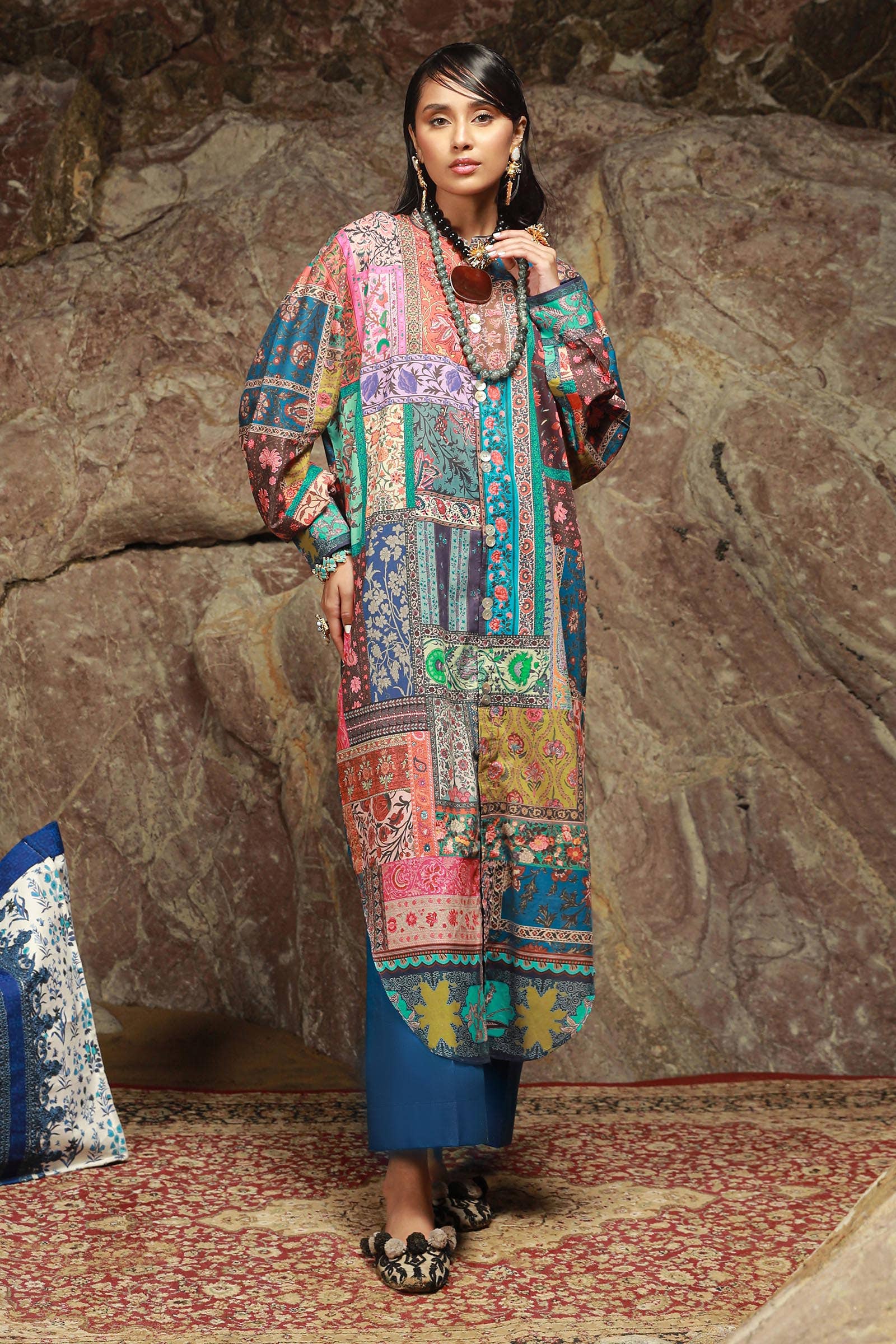 Sana Safinaz | Mahay Spring 24 | H241-014B-2C - House Of Hania