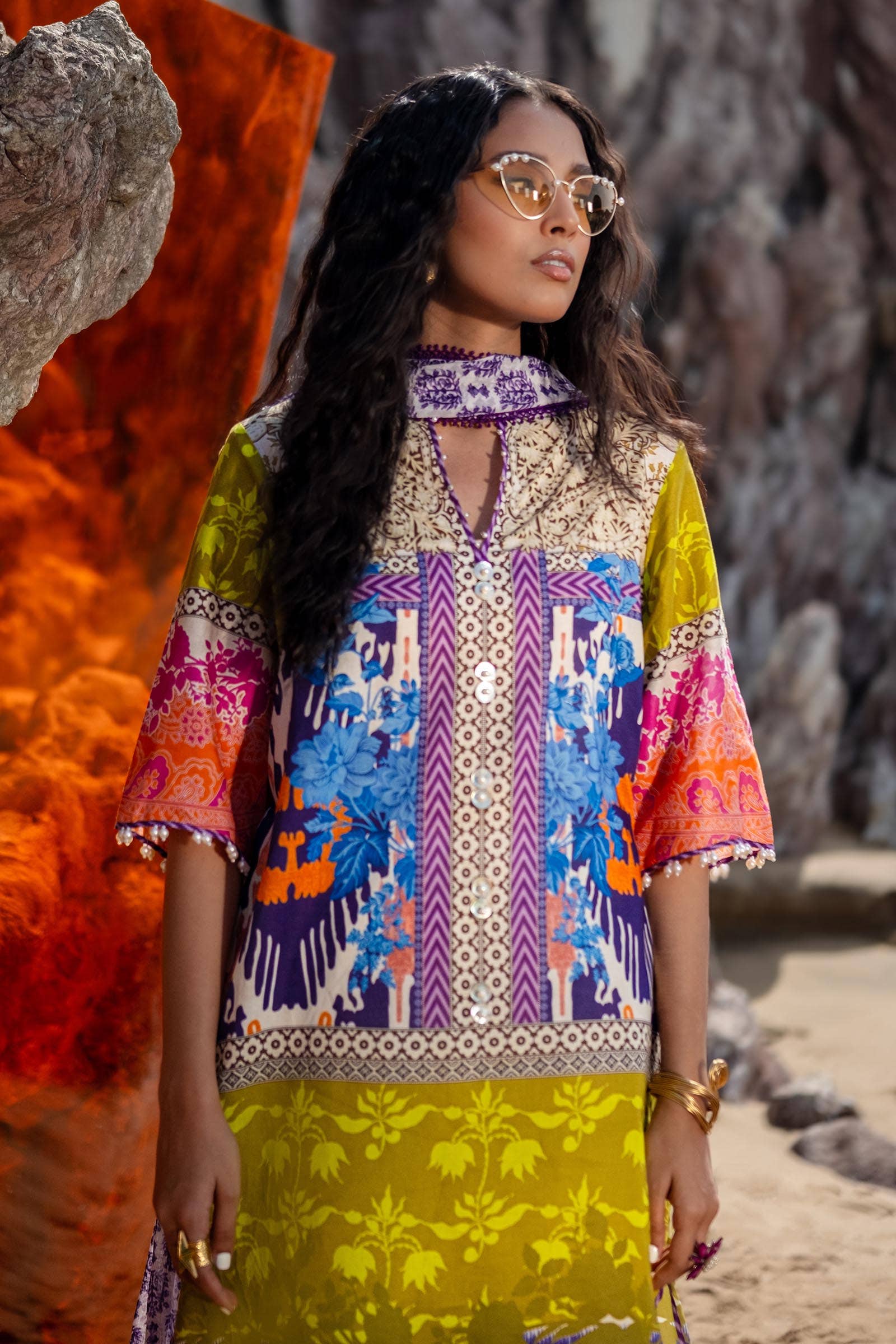 Sana Safinaz | Mahay Spring 24 | H241-015B-2I - House Of Hania