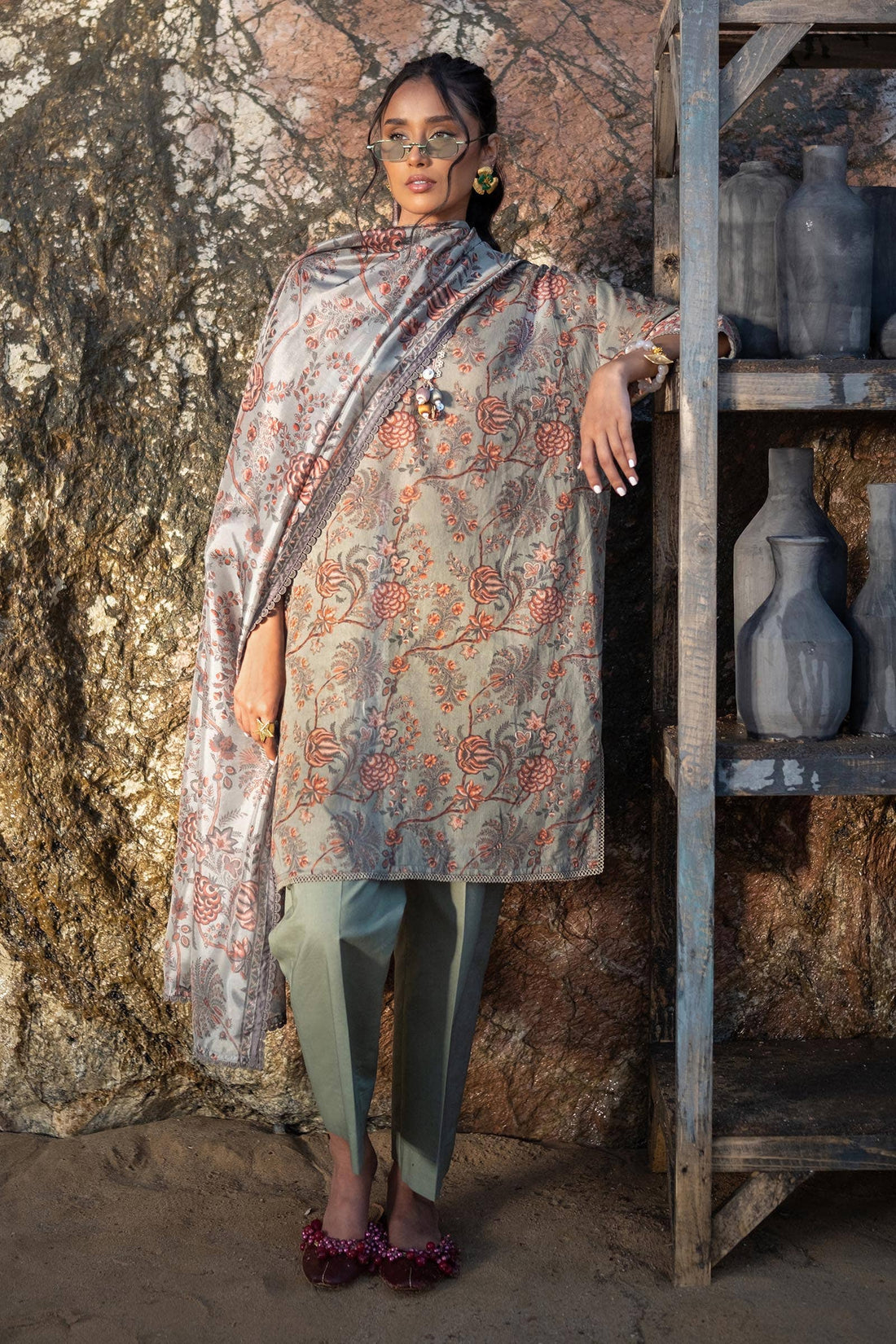 Sana Safinaz | Mahay Spring 24 | H241-016A-3CK - House Of Hania