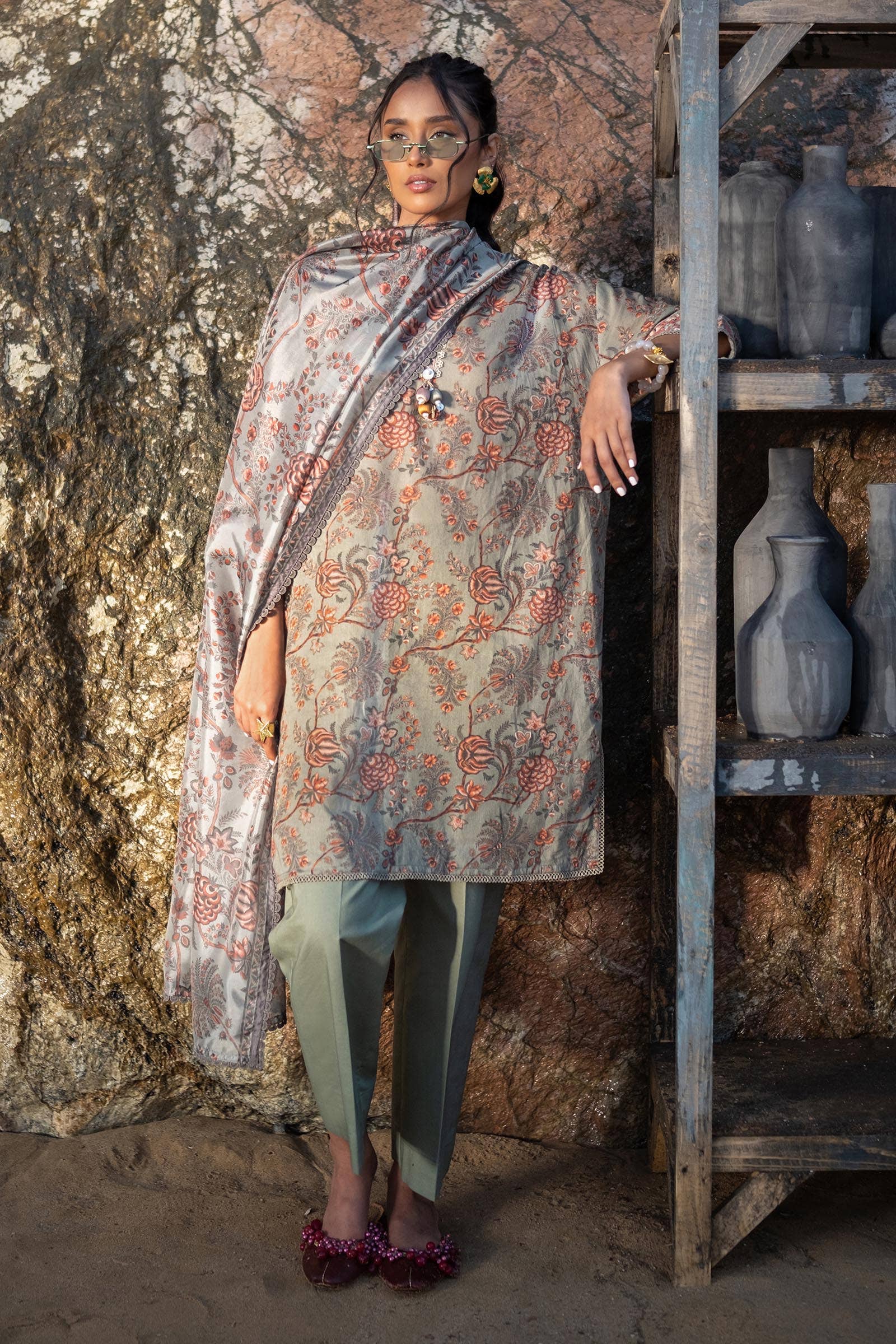 Sana Safinaz | Mahay Spring 24 | H241-016A-3CK - House Of Hania