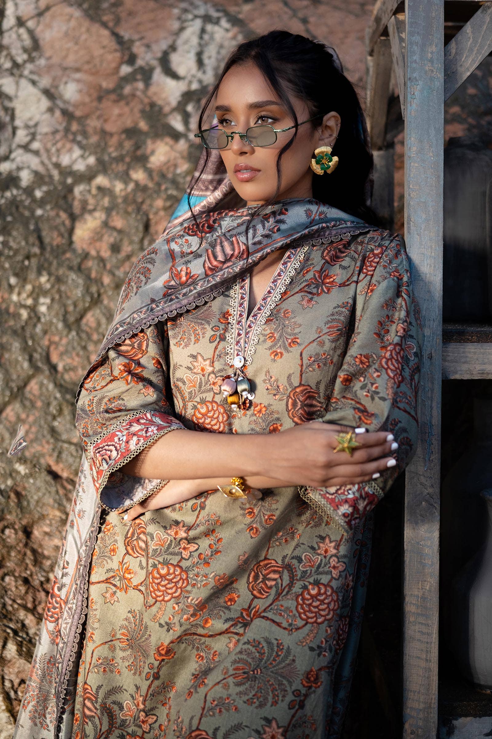 Sana Safinaz | Mahay Spring 24 | H241-016A-3CK - House Of Hania