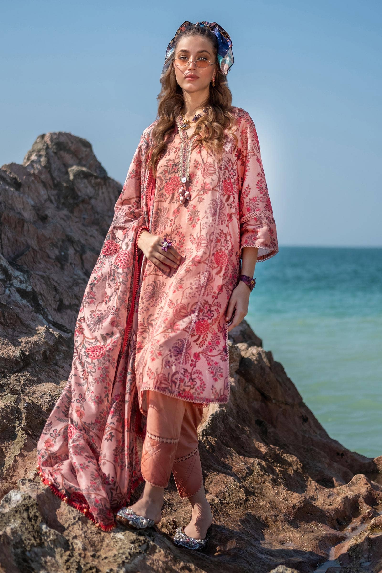 Sana Safinaz | Mahay Spring 24 | H241-016B-3CK - House Of Hania