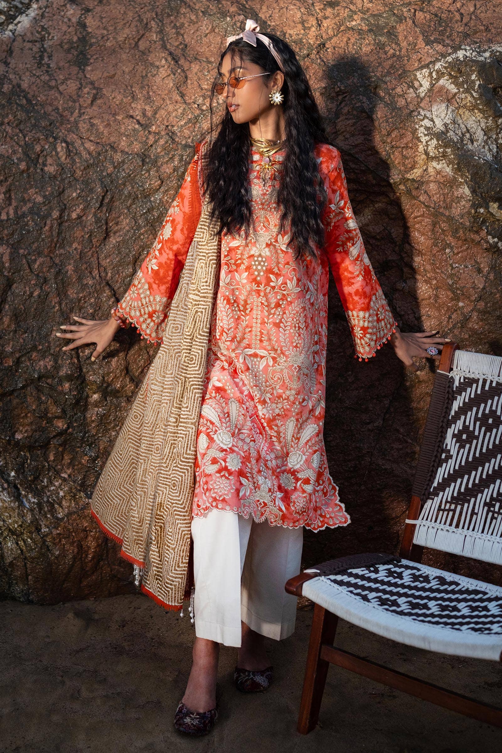 Sana Safinaz | Mahay Spring 24 | H241-018A-2BG - House Of Hania
