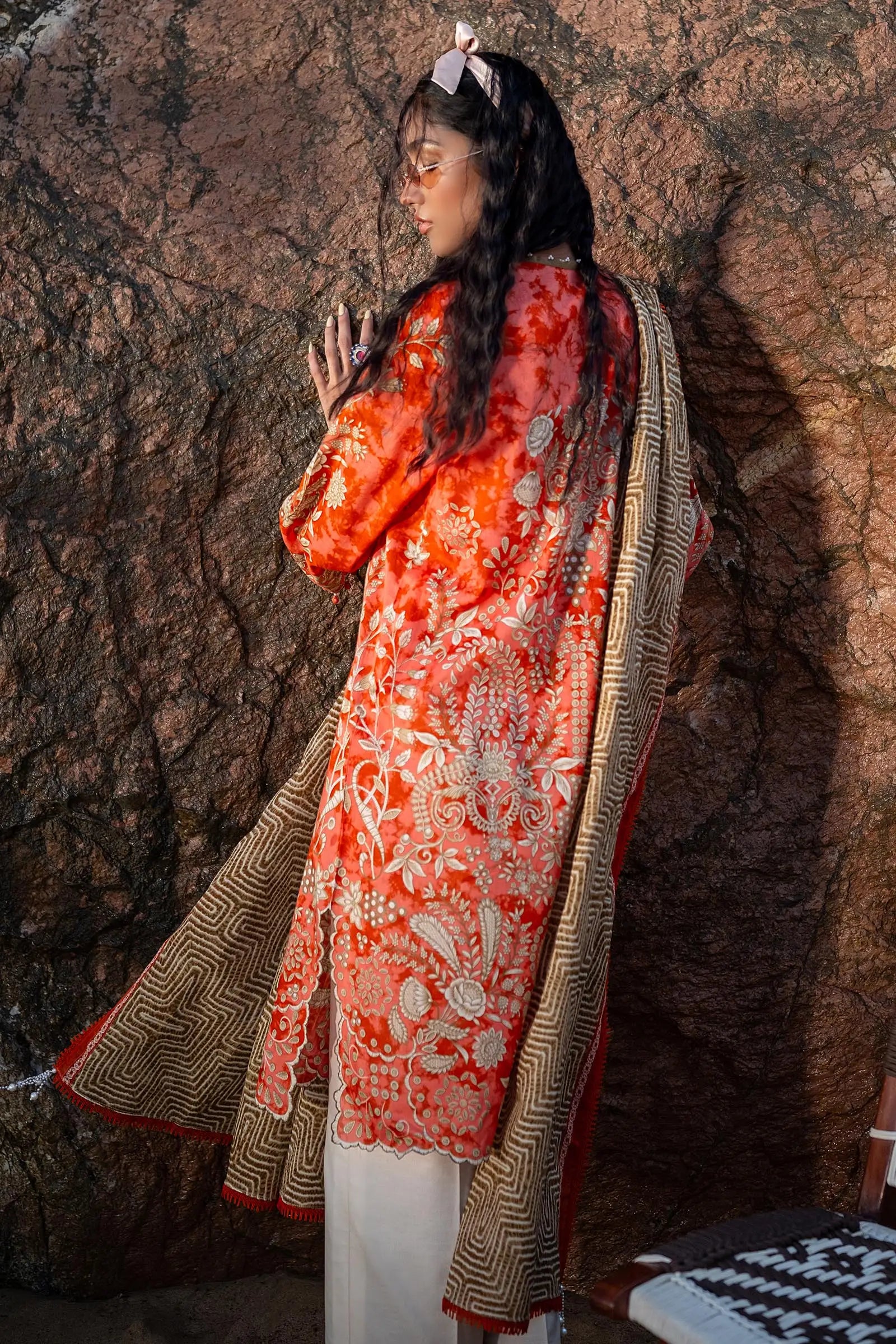 Sana Safinaz | Mahay Spring 24 | H241-018A-2BG - House Of Hania