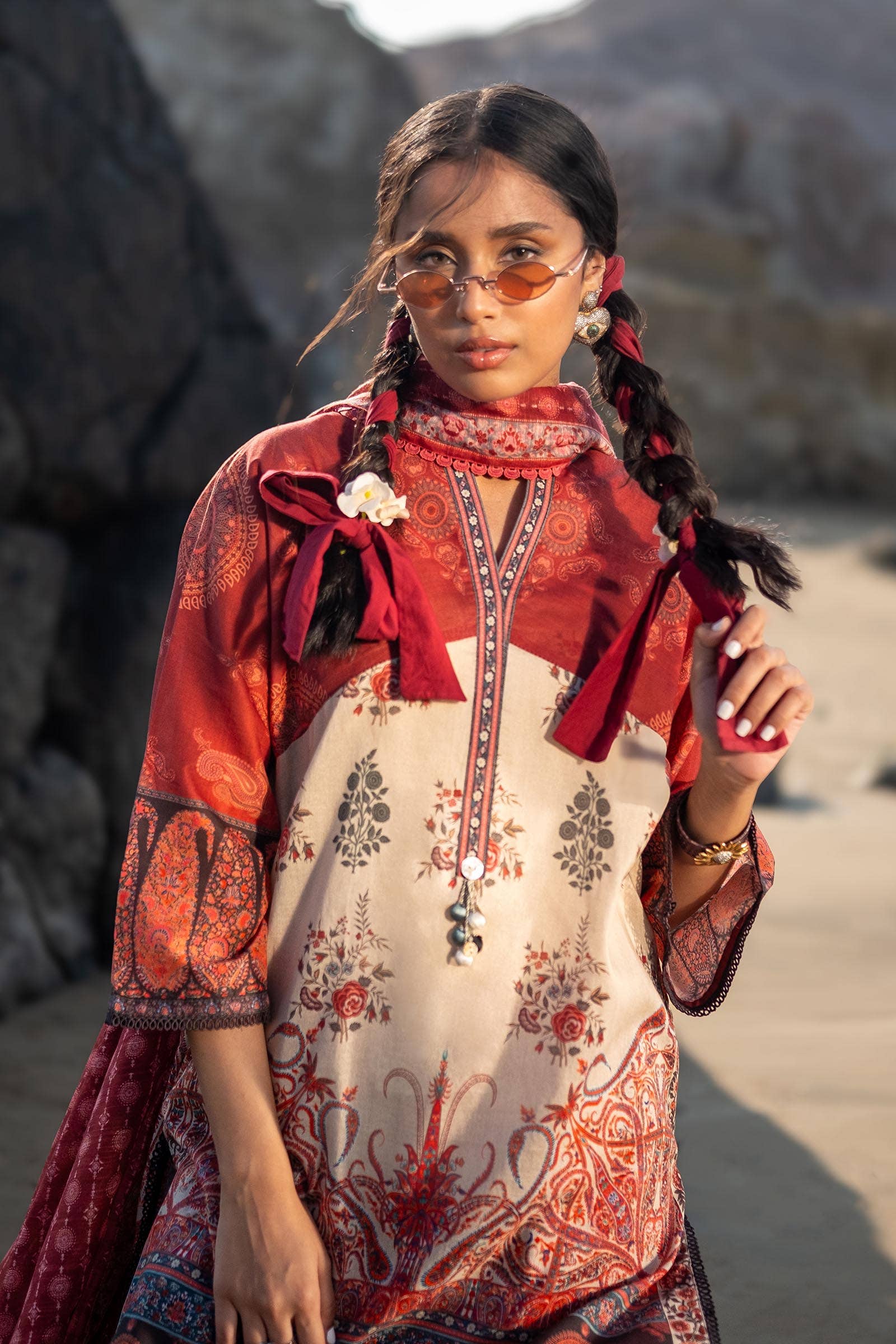 Sana Safinaz | Mahay Spring 24 | H241-021A-3DE - House Of Hania