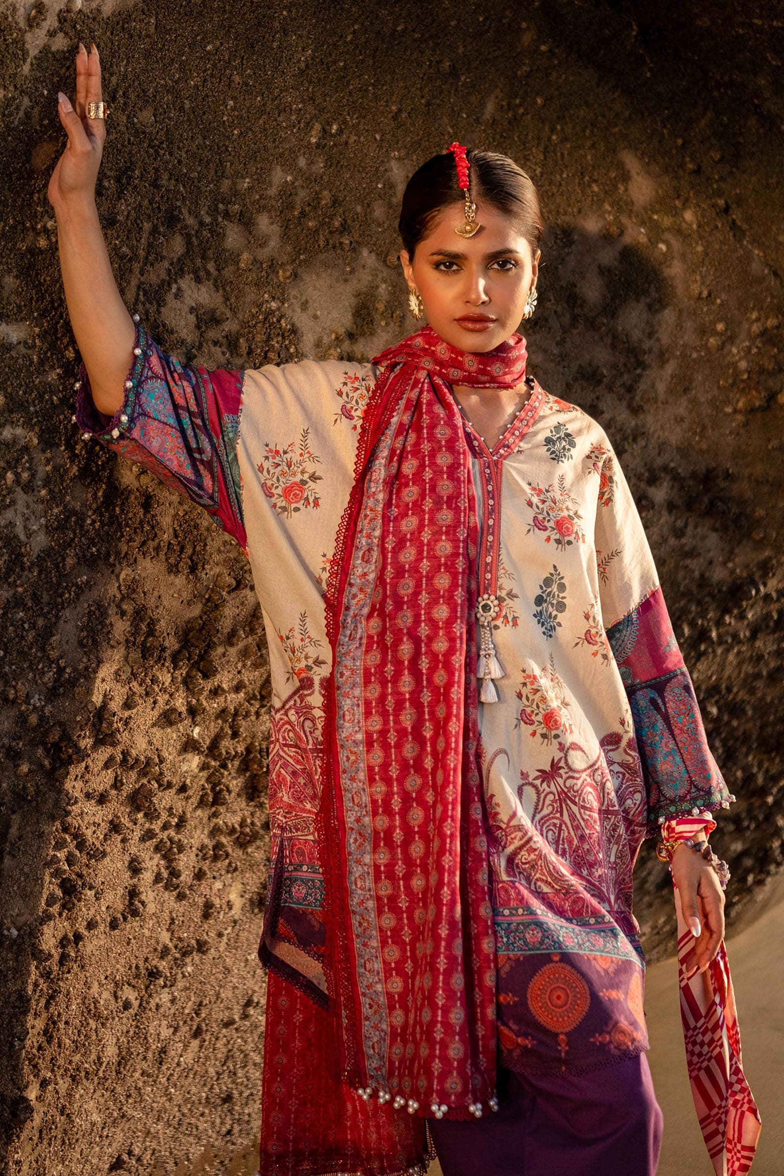 Sana Safinaz | Mahay Spring 24 | H241-021B-3DE - House Of Hania