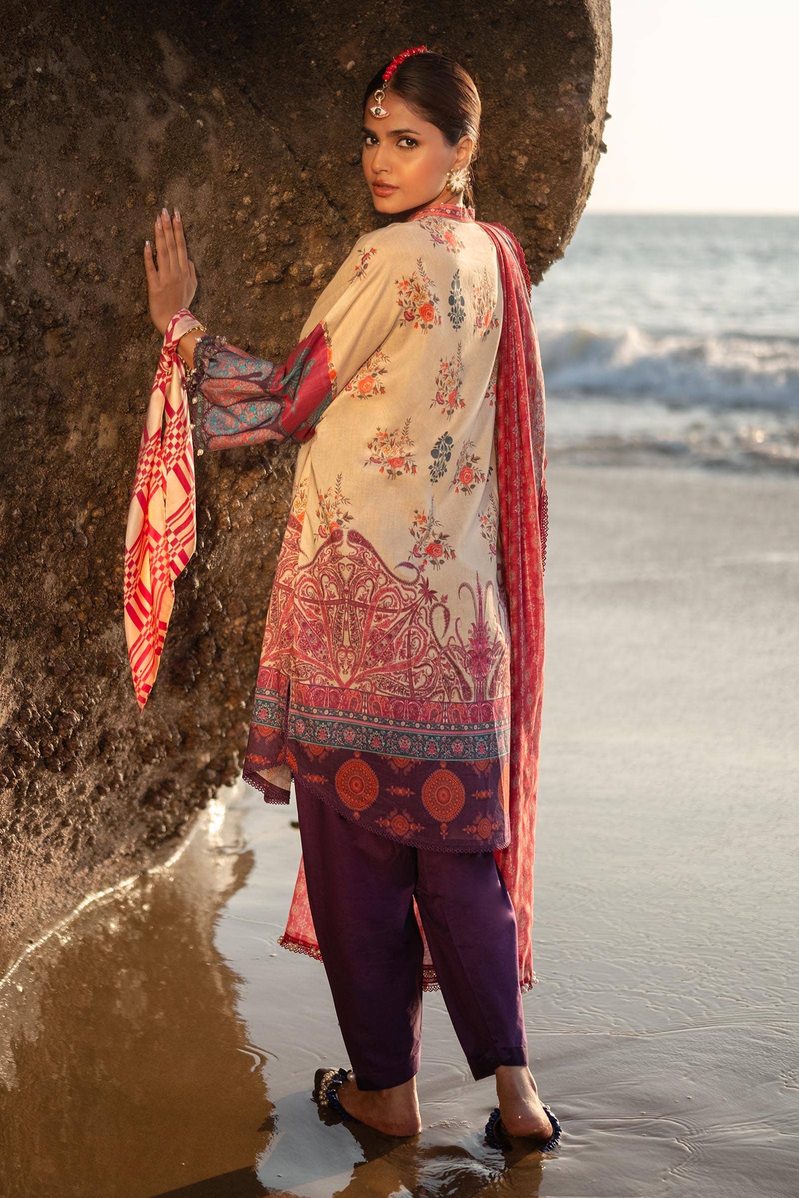 Sana Safinaz | Mahay Spring 24 | H241-021B-3DE - House Of Hania