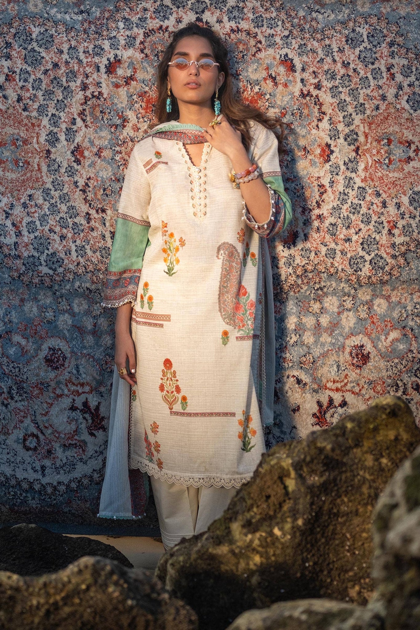 Sana Safinaz | Mahay Spring 24 | H241-022A-2BS - House Of Hania