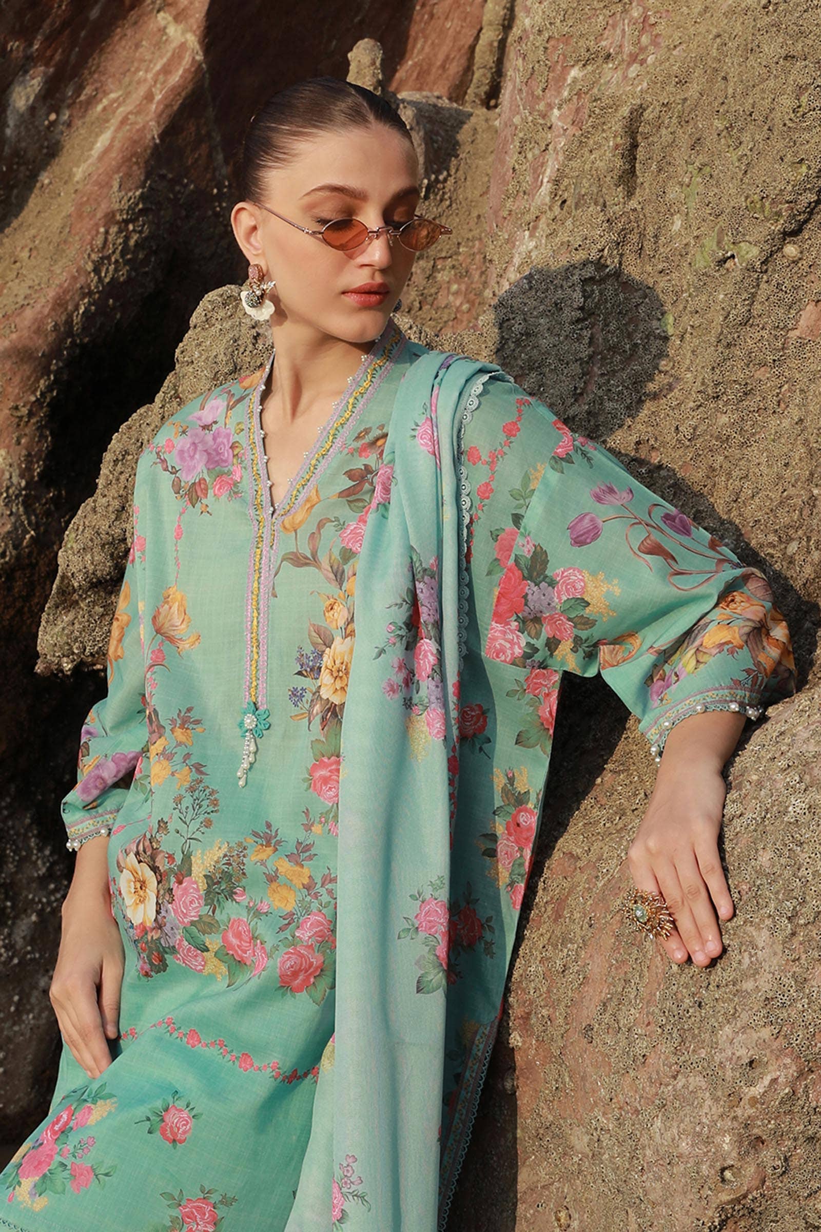 Sana Safinaz | Mahay Spring 24 | H241-026B-3CS - House Of Hania