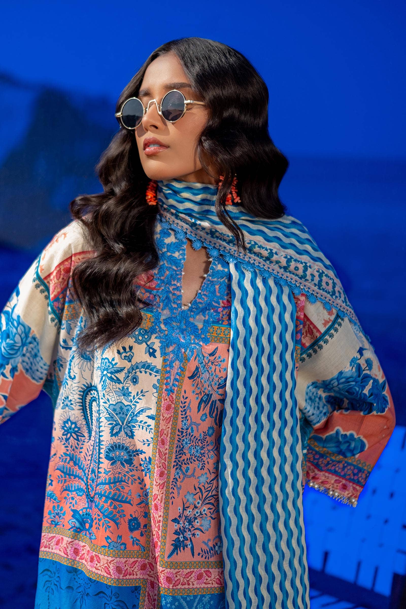 Sana Safinaz | Mahay Spring 24 | H241-028B-2BG - House Of Hania