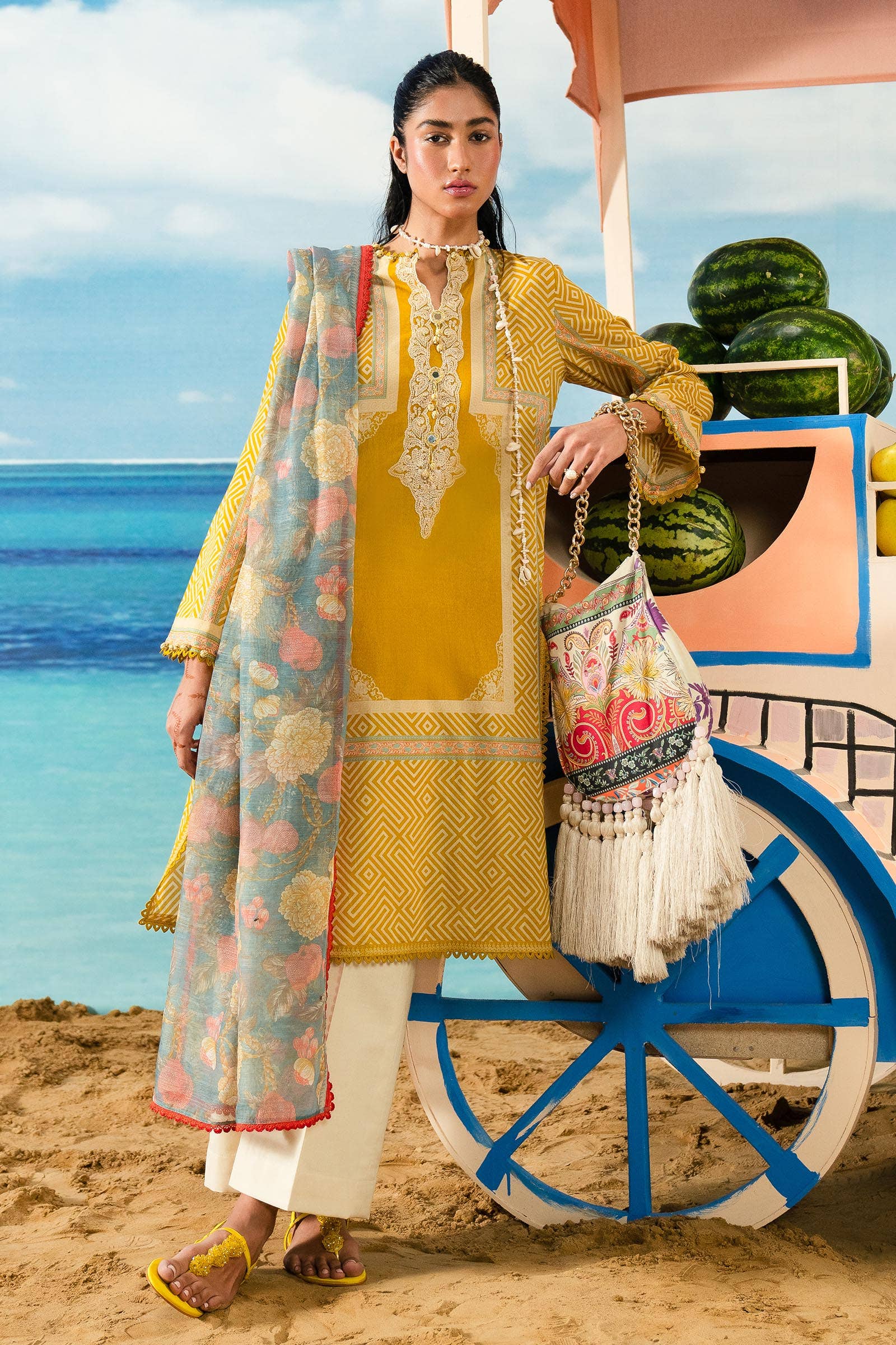 Sana Safinaz | Mahay Summer Lawn 24 | S-18 - House Of Hania